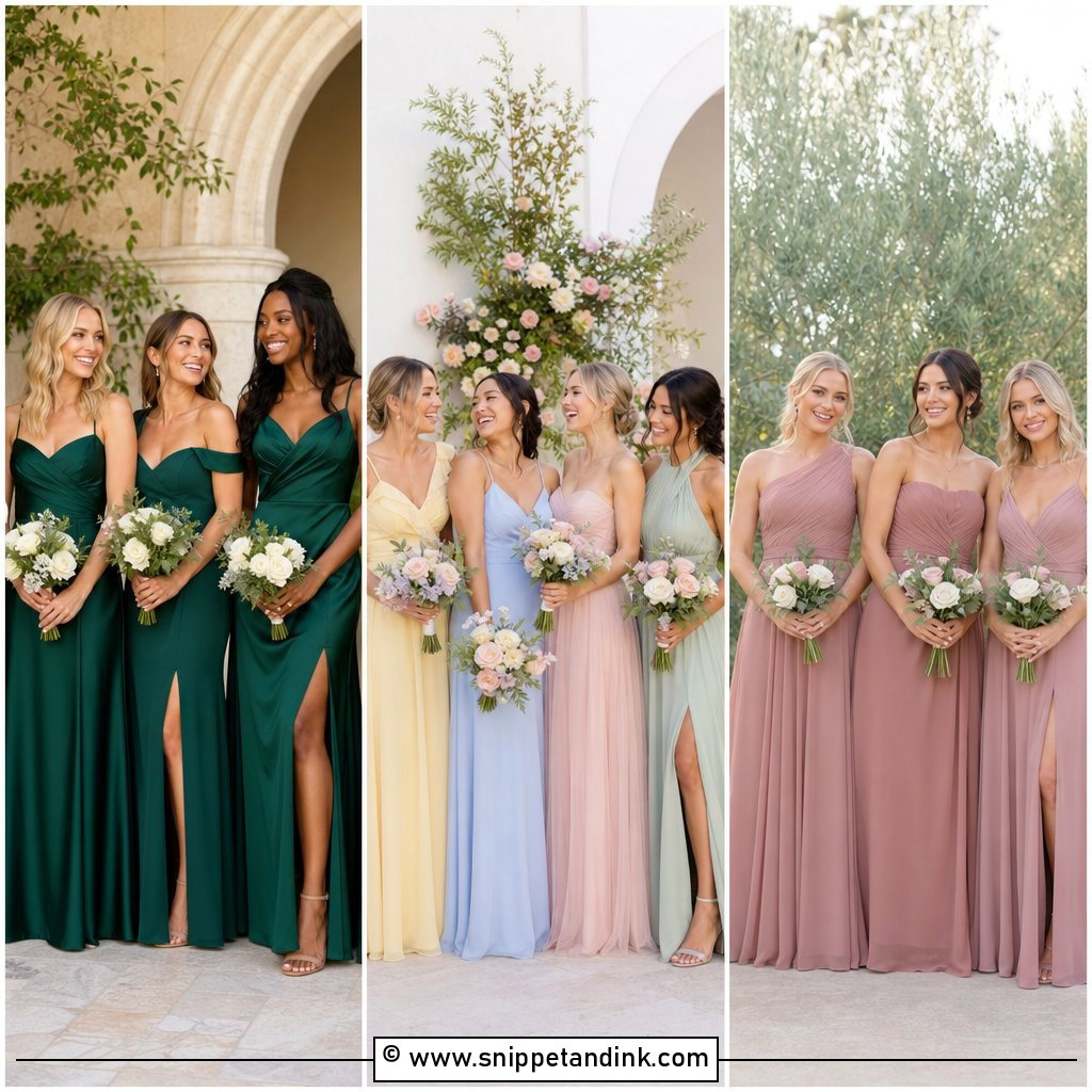 30 Bridal Maid Dress Ideas for a Coordinated Wedding Party