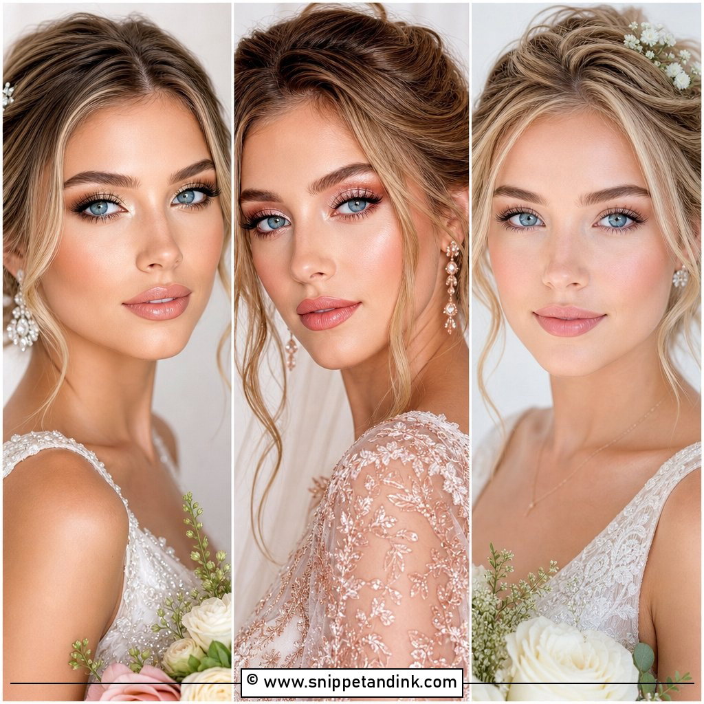 30 Bridal Makeup for Blue Eyes to Make Your Look Pop