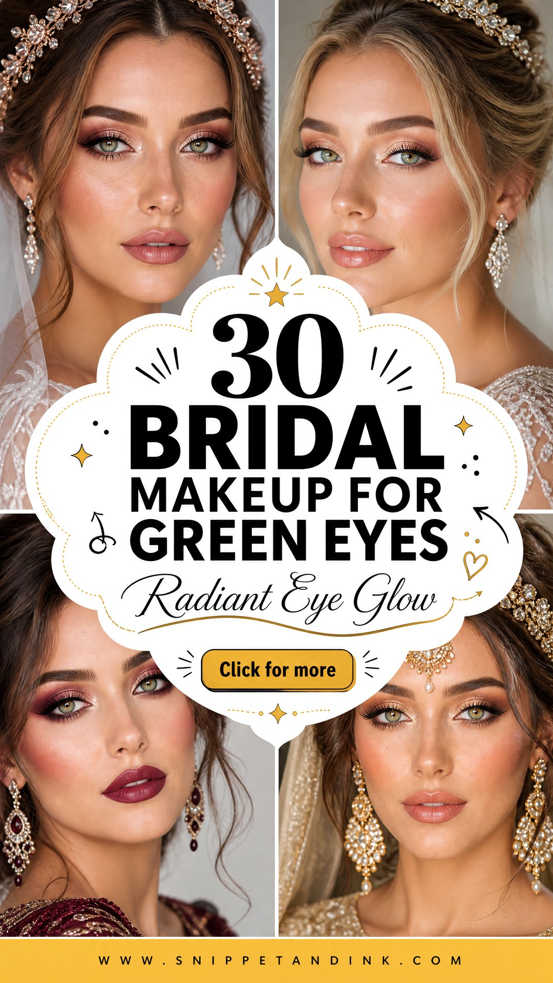 30 Bridal Makeup for Green Eyes to Create a Radiant Glow - 30 Bridal Makeup for Green Eyes to Create a Radiant Glow