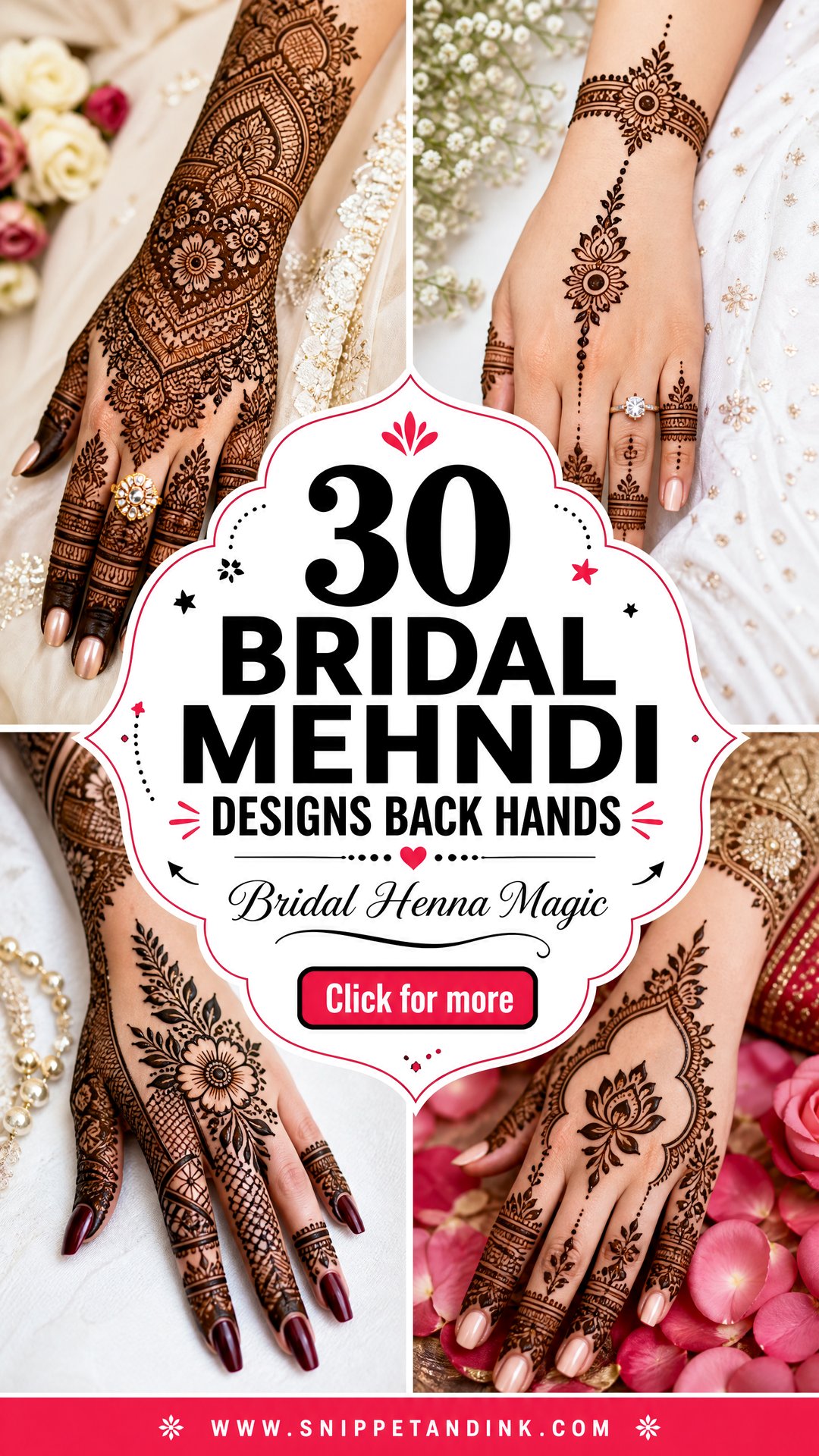 30 Bridal Mehndi Designs Back Hands Brides Will Love in 2026 - 30 Bridal Mehndi Designs Back Hands Brides Will Love in 2026