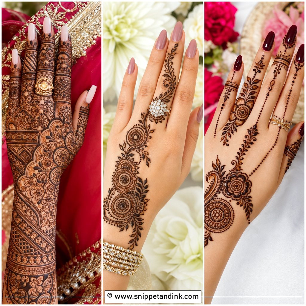 30 Bridal Mehndi Designs Back Hands Brides Will Love in 2026