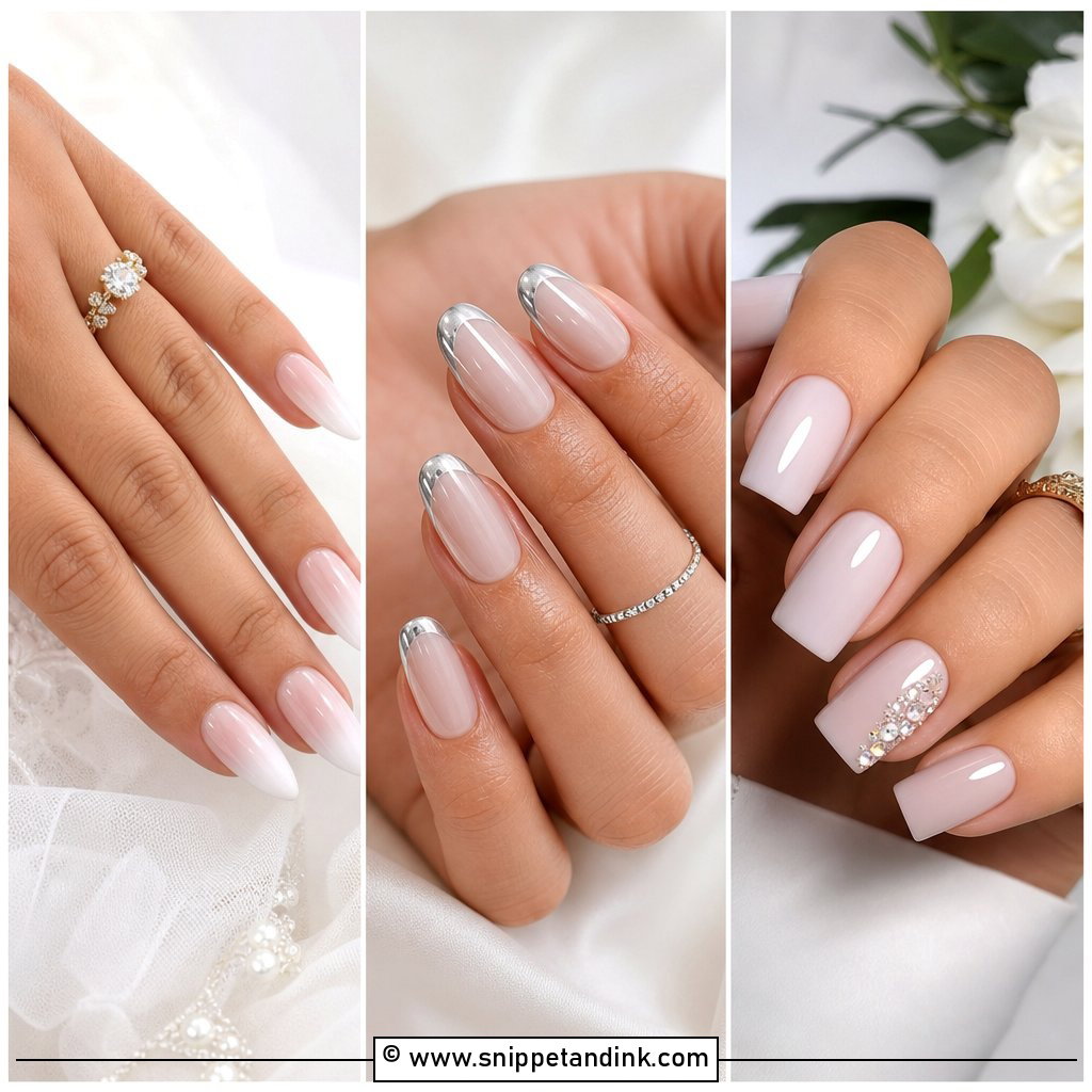 30 Bridal Nail Designs for Stunning Wedding Day Glamour