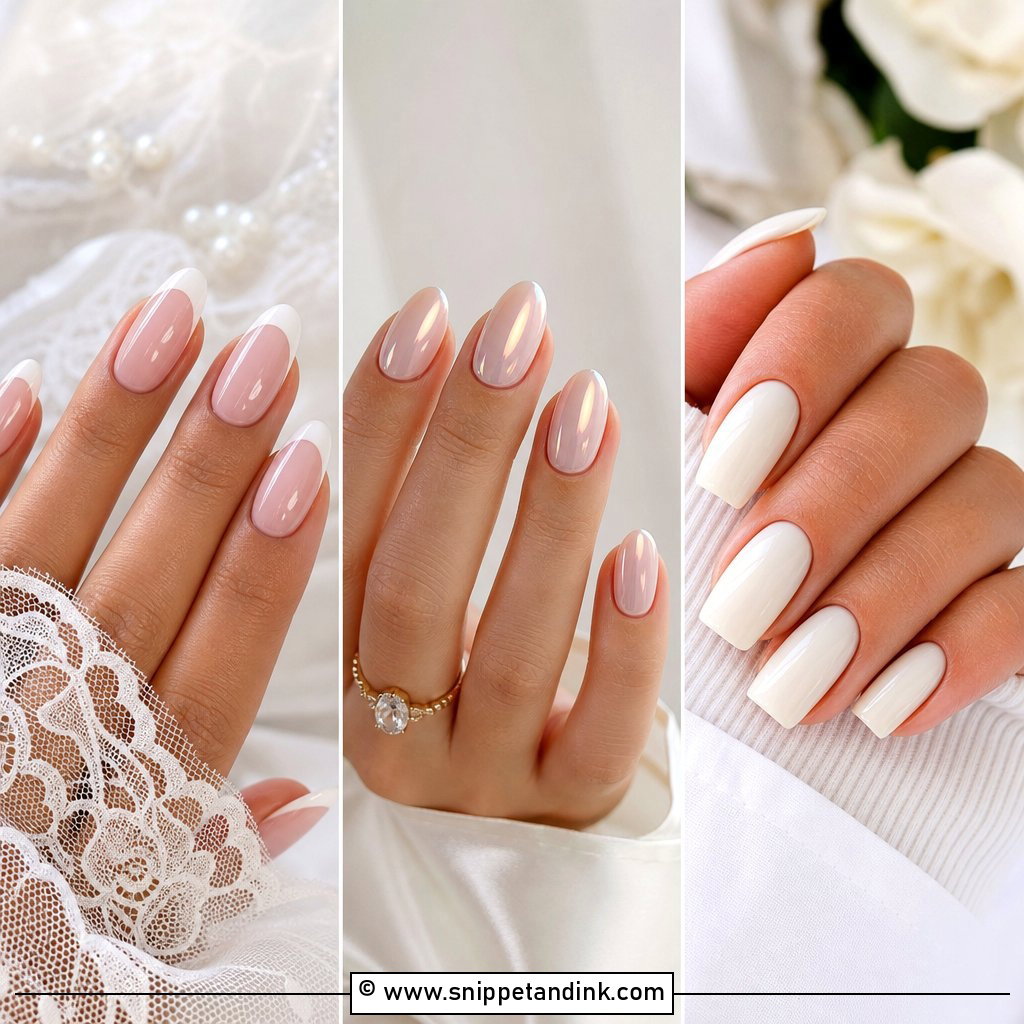 30 Bridal Nail Ideas for Elegant Photo-Ready Wedding Hands