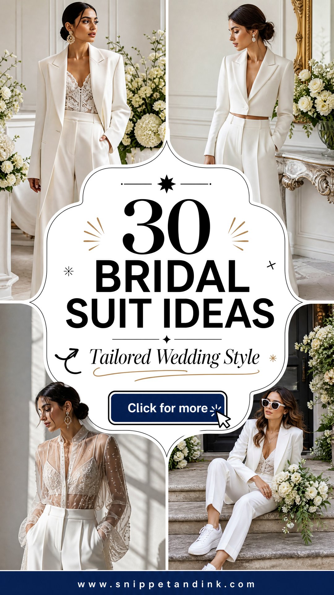 30 Bridal Suit Ideas Chic Tailoring for Modern Weddings - 30 Bridal Suit Ideas: Chic Tailoring for Modern Weddings