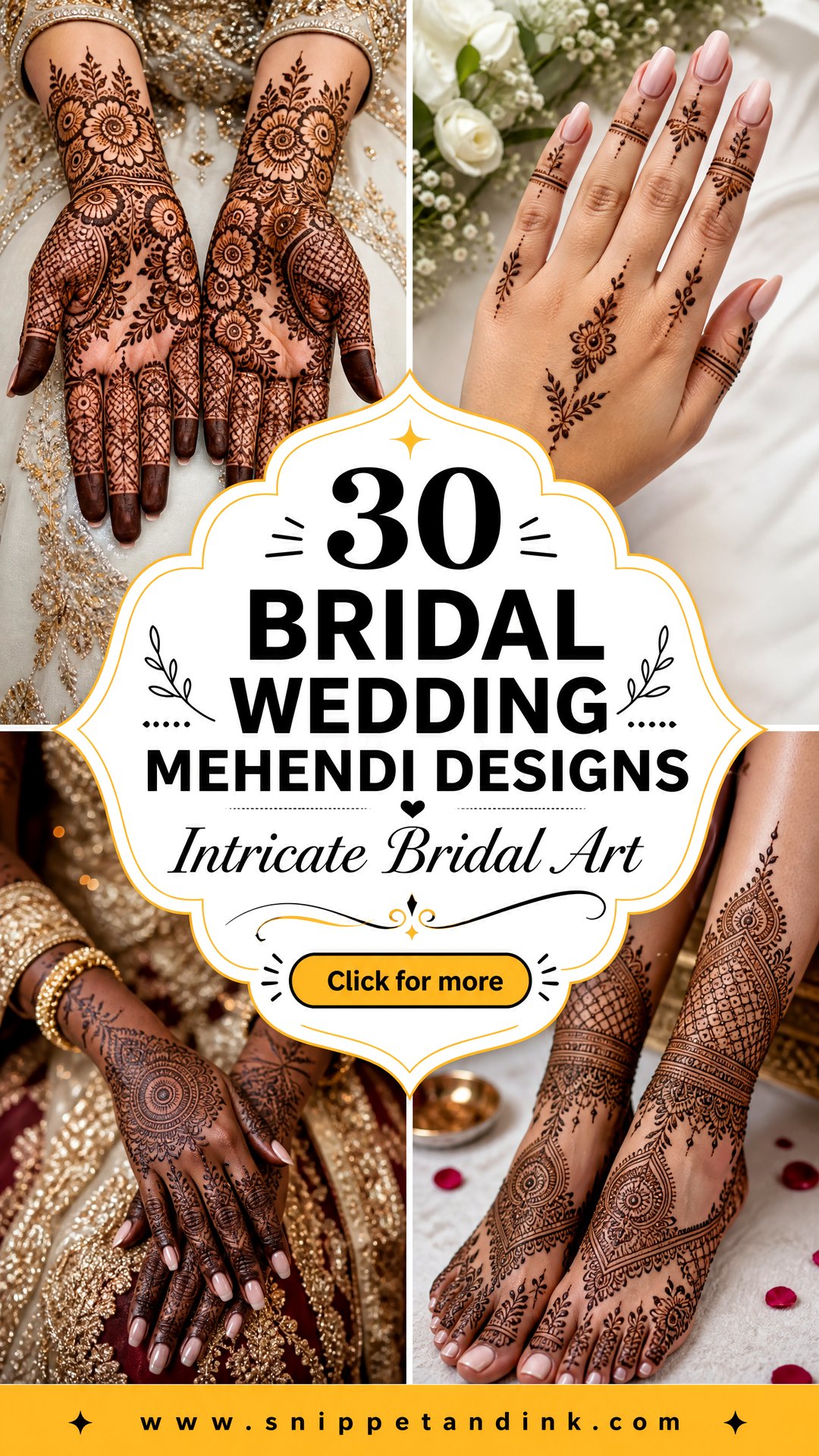30 Bridal Wedding Mehendi Designs for Intricate Bridal Art - 30 Bridal Wedding Mehendi Designs for Intricate Bridal Art
