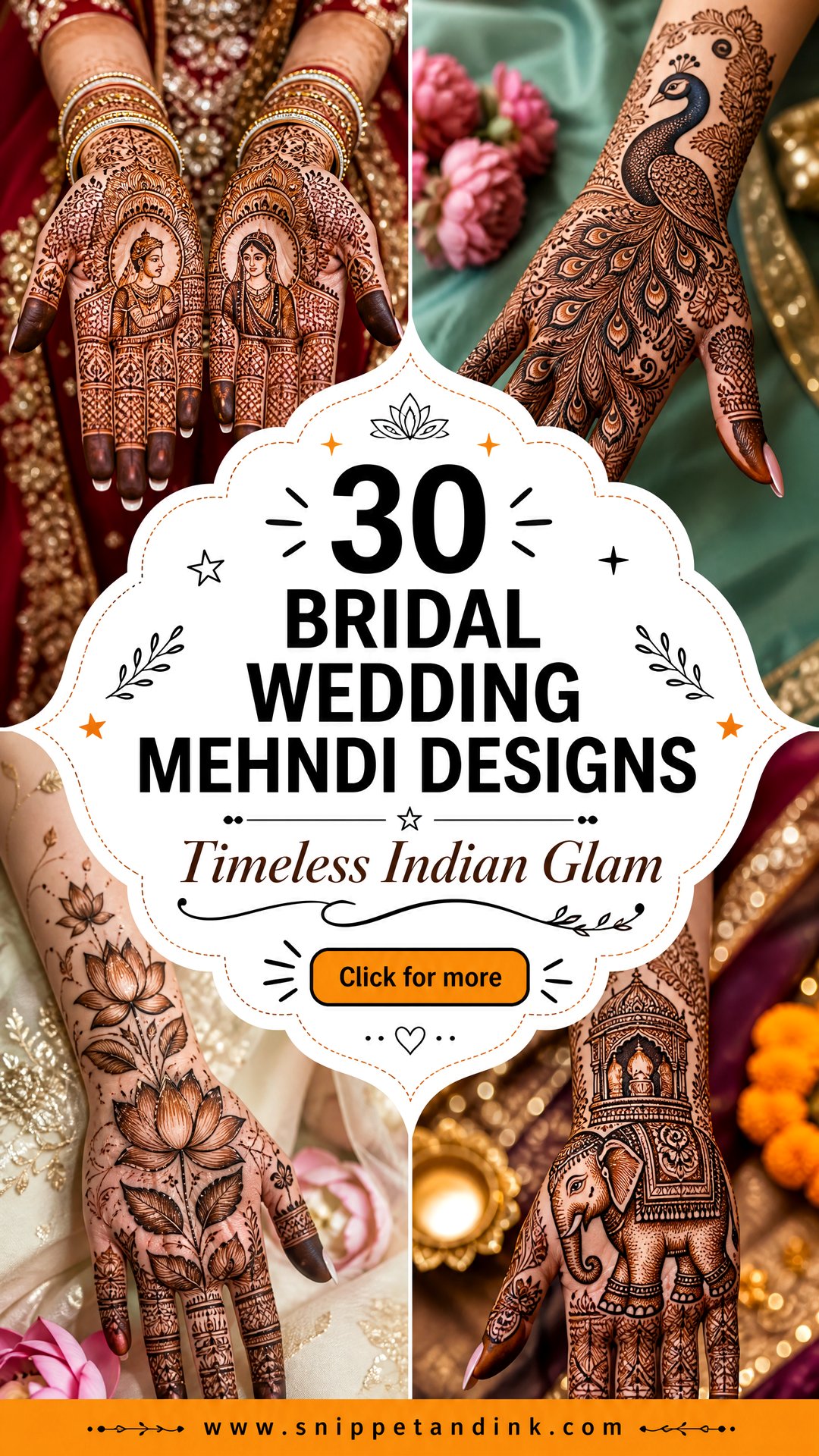 30 Bridal Wedding Mehndi Designs for Timeless Indian Glam - 30 Bridal Wedding Mehndi Designs for Timeless Indian Glam