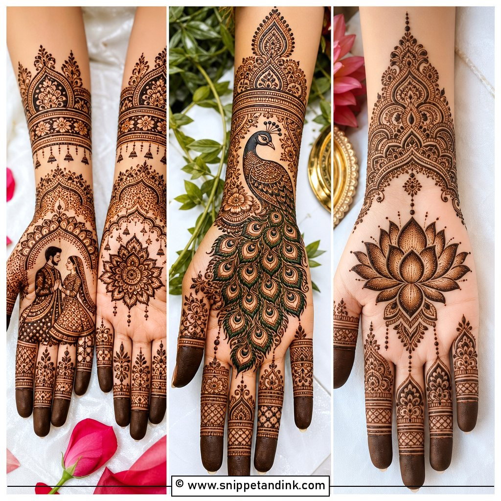 30 Bridal Wedding Mehndi Designs for Timeless Indian Glam