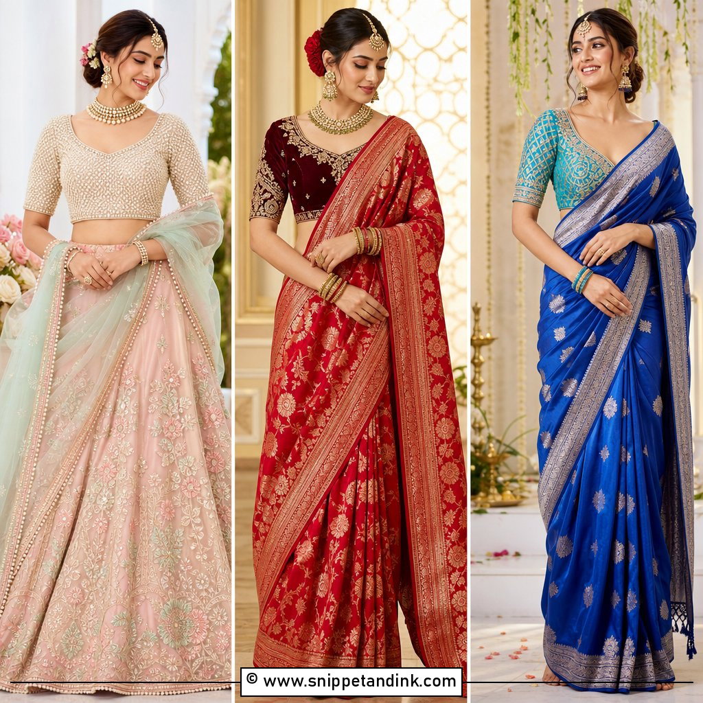 30 Bride Blouse Designs for Elegant Bridal Style
