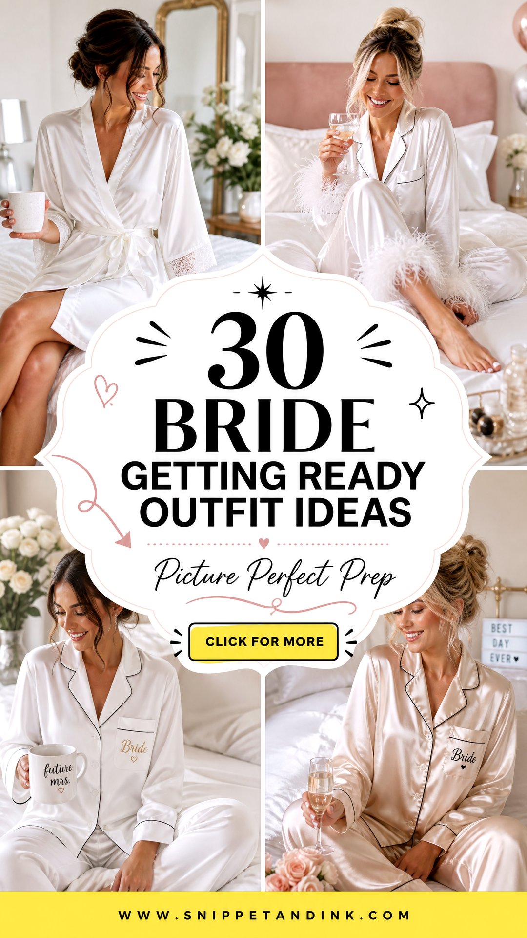 30 Bride Getting Ready Outfit Ideas for Picture-Perfect Prep - 30 Bride Getting Ready Outfit Ideas for Picture-Perfect Prep