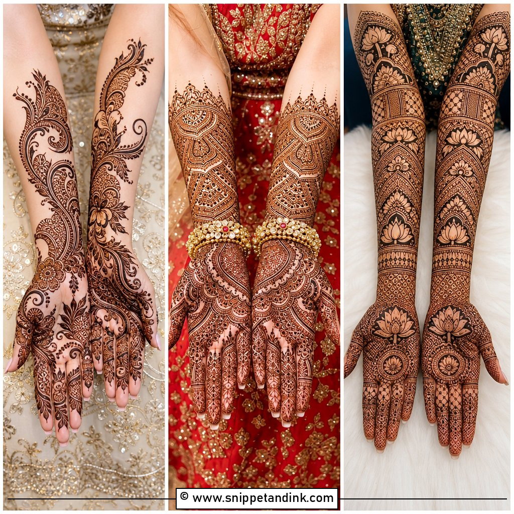 30 Bride Mehndi Designs for Stunning Wedding Day Detail