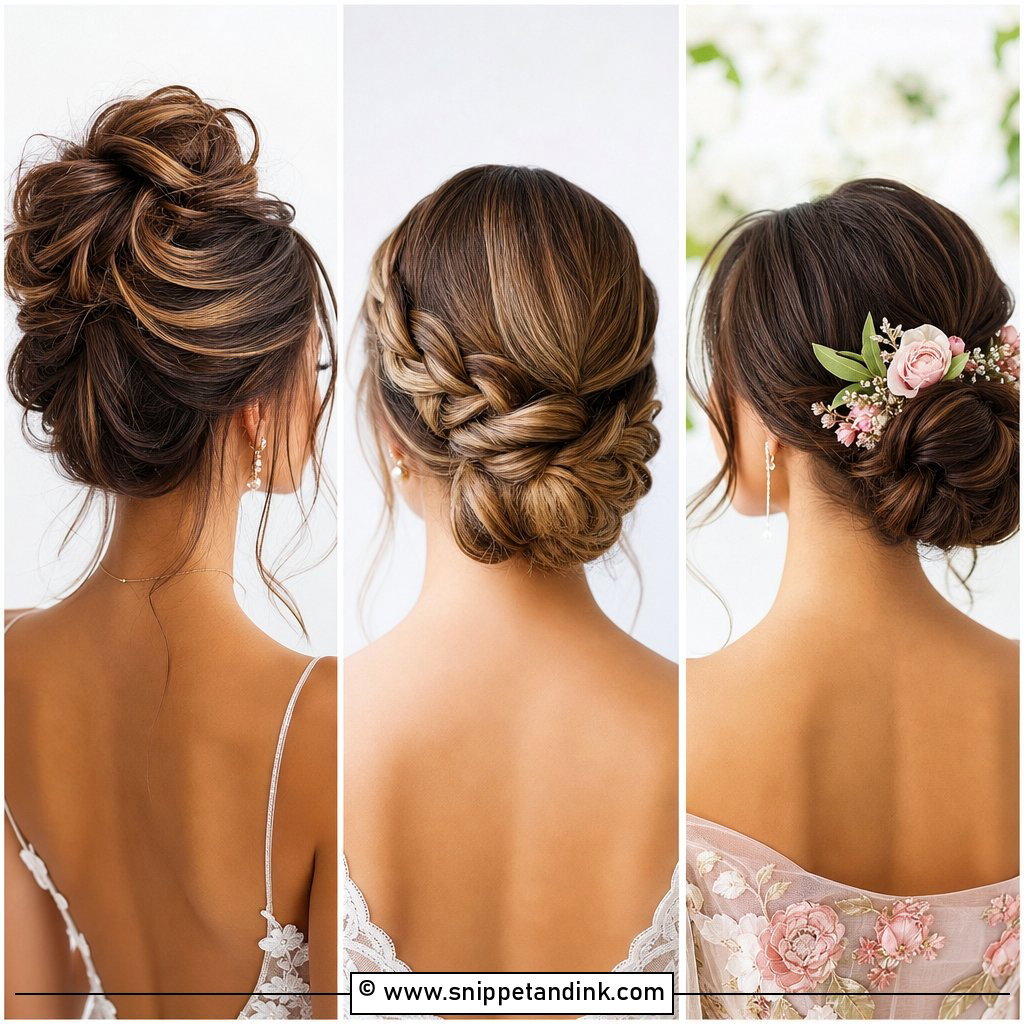 30 Bride Updo Hairstyles for Elegant All-Day Wedding Glam
