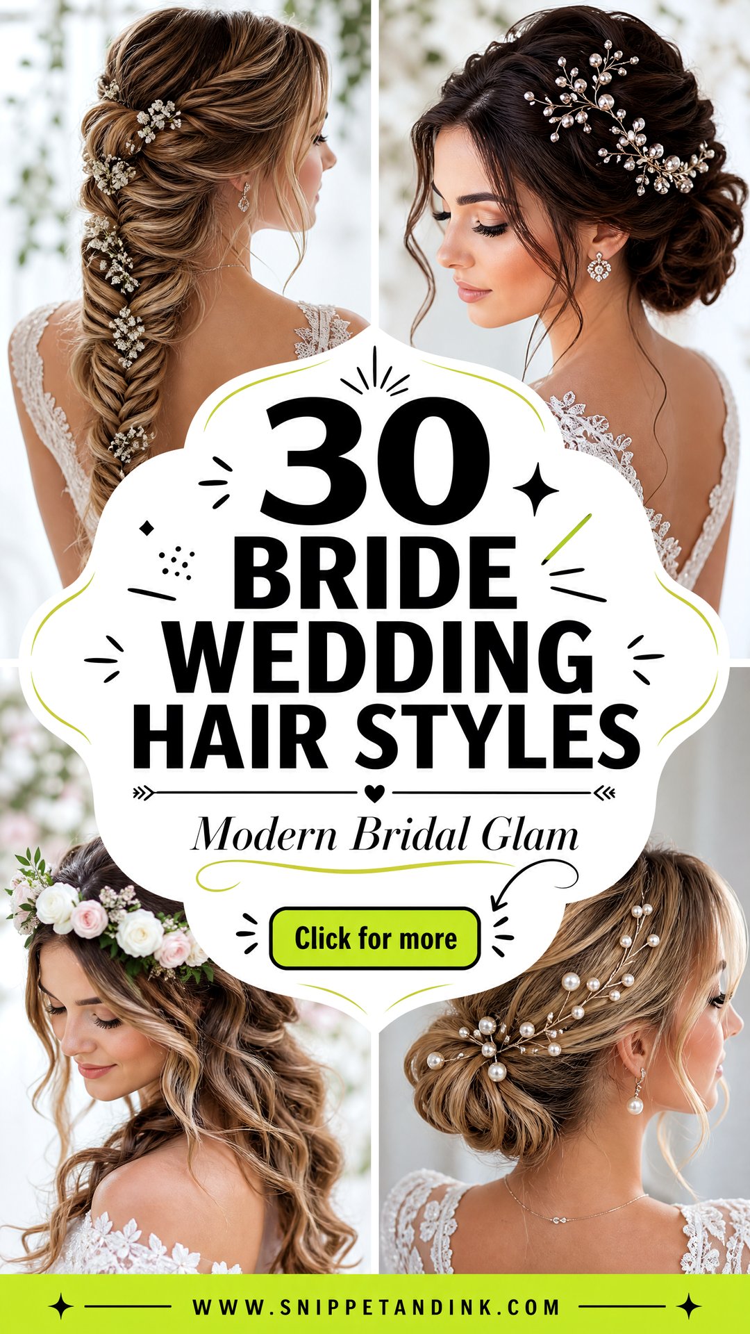 30 Bride Wedding Hair Styles for Soft Modern Bridal Glam - 30 Bride Wedding Hair Styles for Soft, Modern Bridal Glam