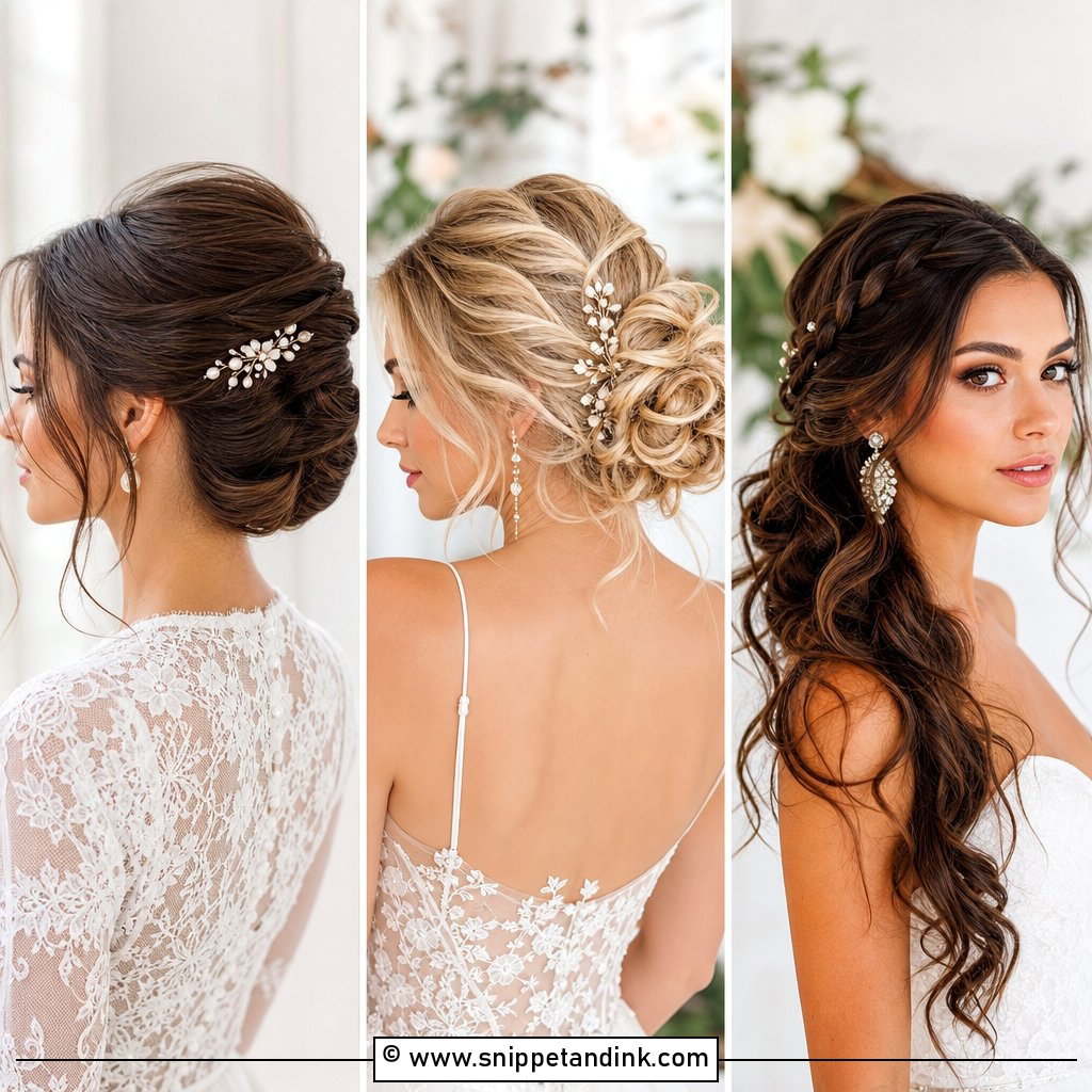 30 Bride Wedding Hairstyles for Timeless Ceremony Glam