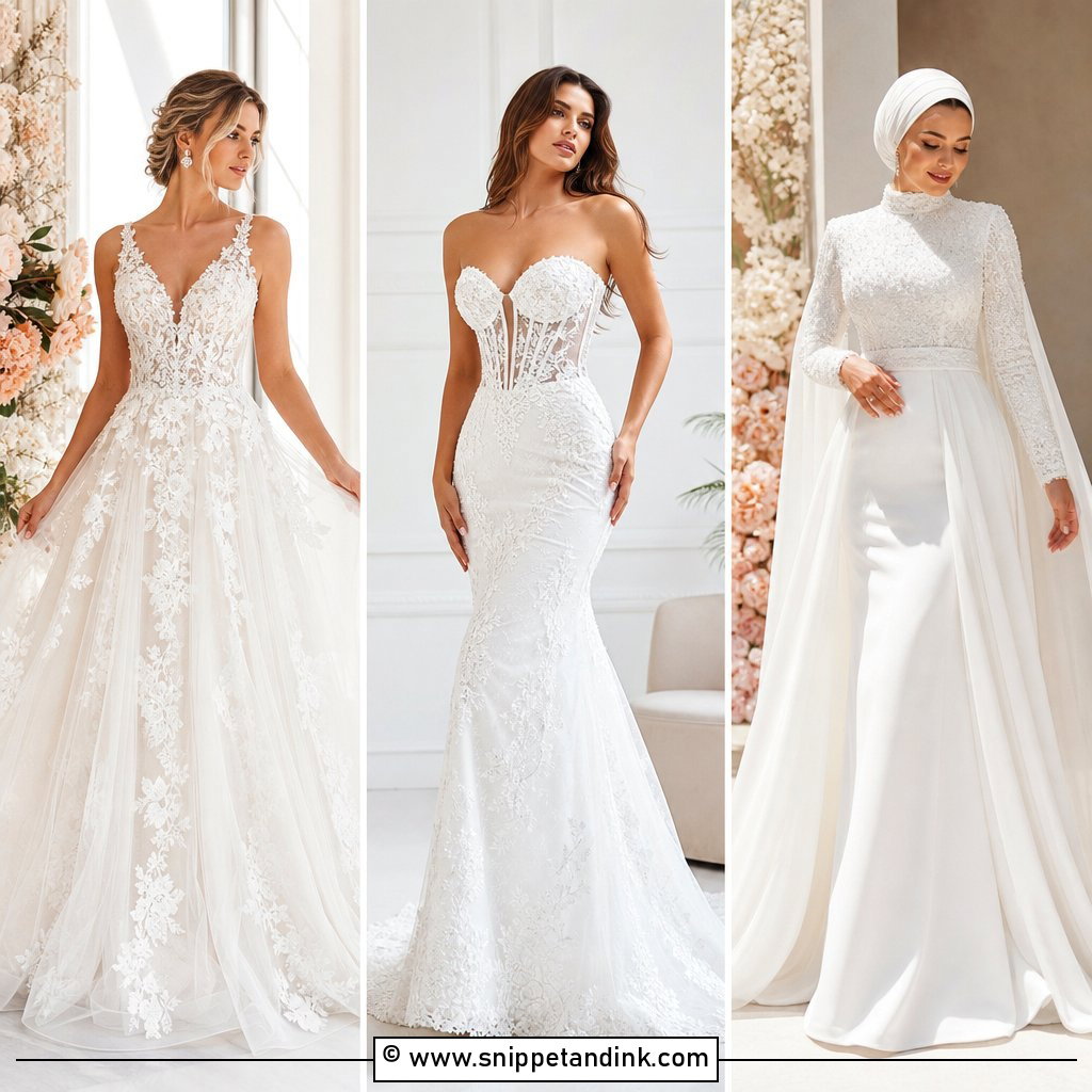 30 Brides Dresses for Stunning Wedding-Day Inspiration