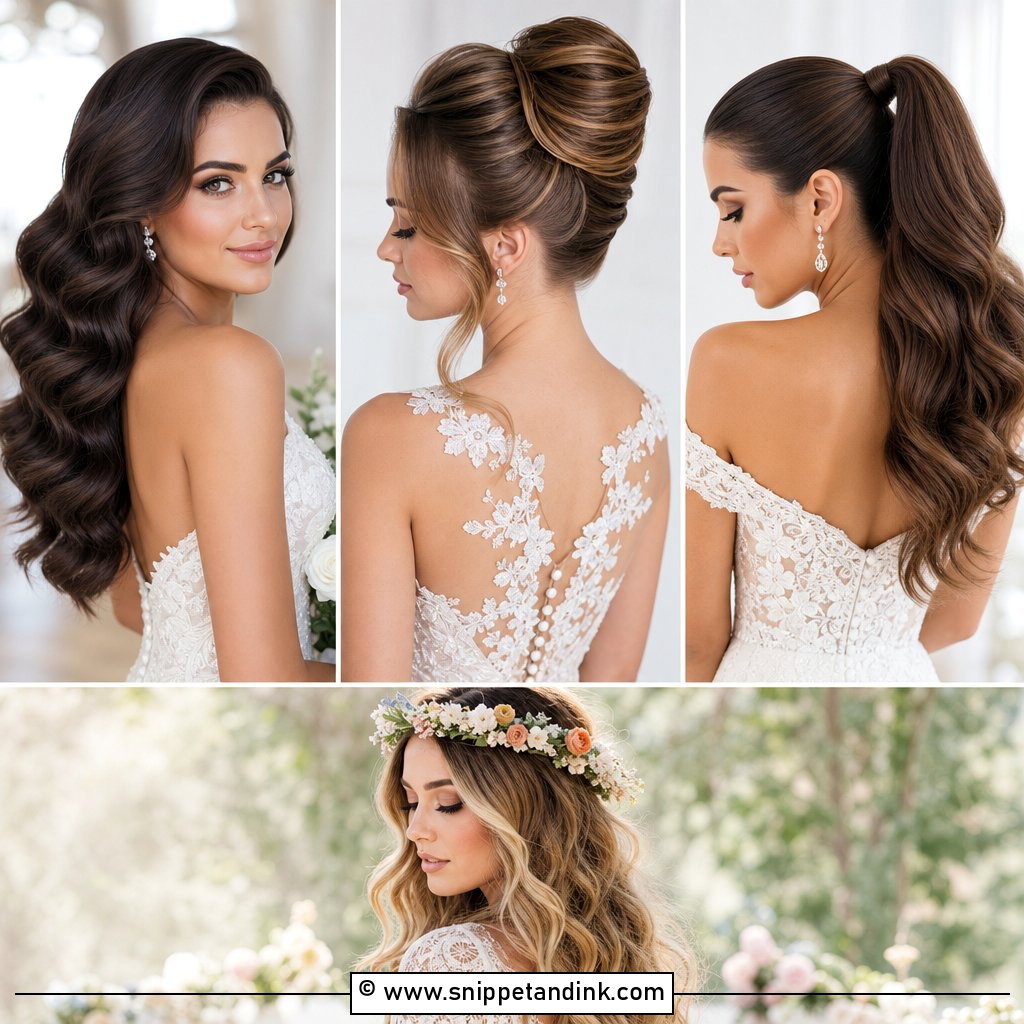 30 Brides Hairstyles for Elegant Camera-Ready Wedding Looks