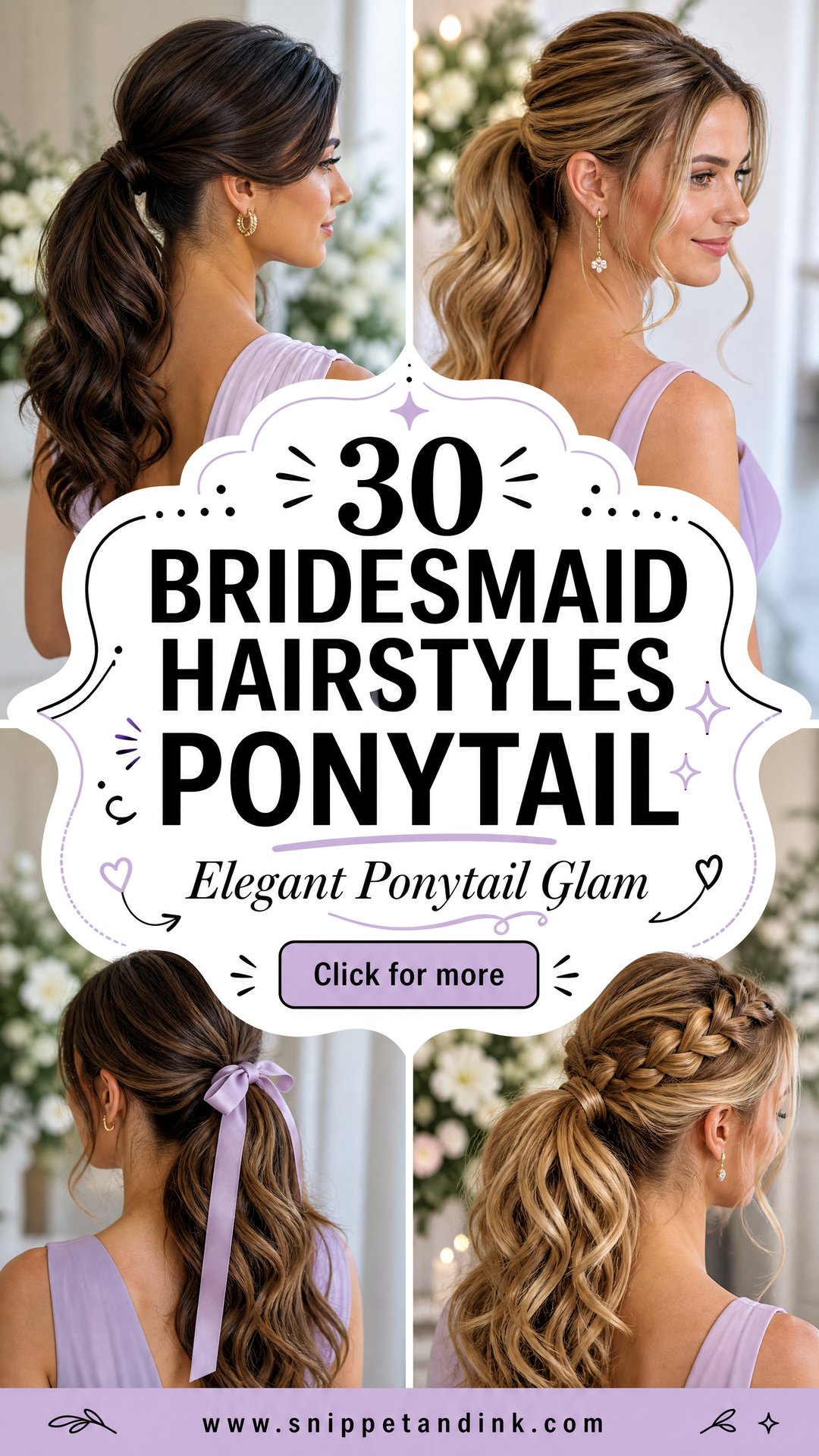 30 Bridesmaid Hairstyles Ponytail for Elegant Wedding Glam - 30 Bridesmaid Hairstyles Ponytail for Elegant Wedding Glam