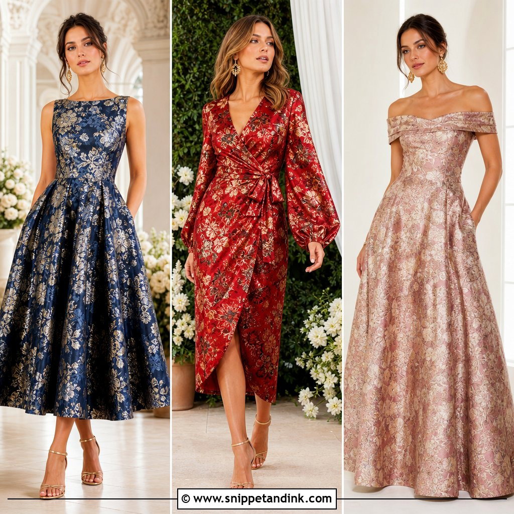 30 Brocade Dress Styles for Wedding