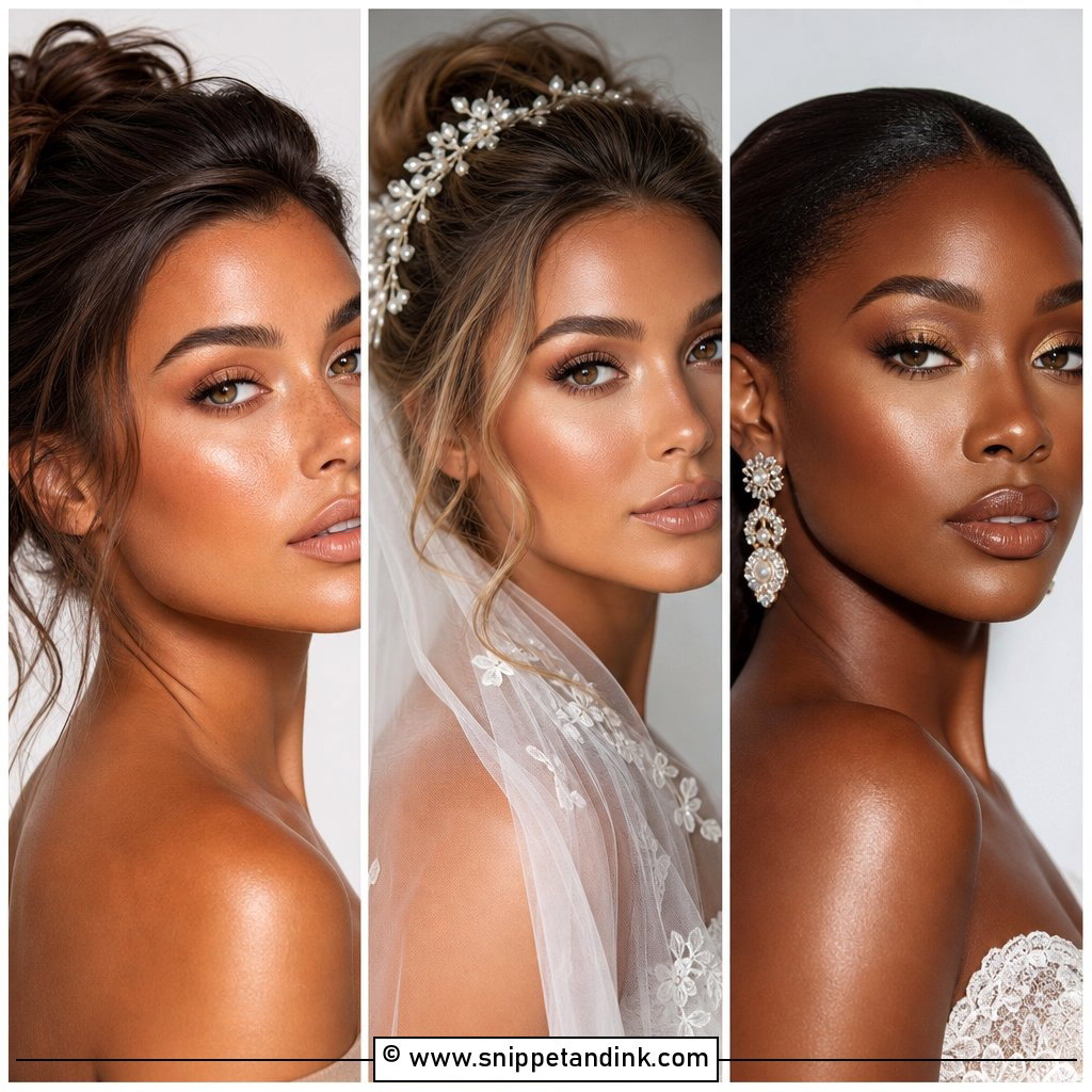 30 Bronzy Glowy Wedding Makeup Ideas for Radiant Brides