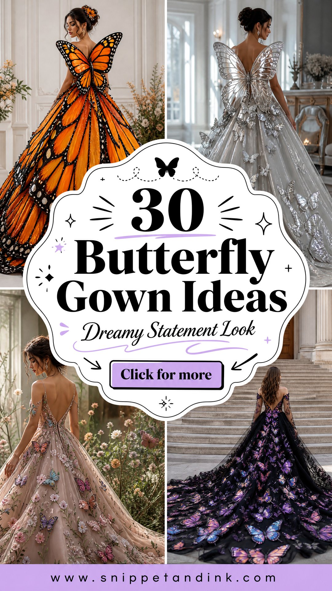 30 Butterfly Gown Ideas for a Dreamy Statement Look - 30 Butterfly Gown Ideas for a Dreamy Statement Look
