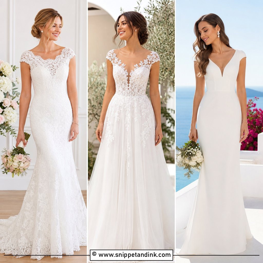 30 Cap Sleeve Wedding Dress Ideas For Graceful Brides
