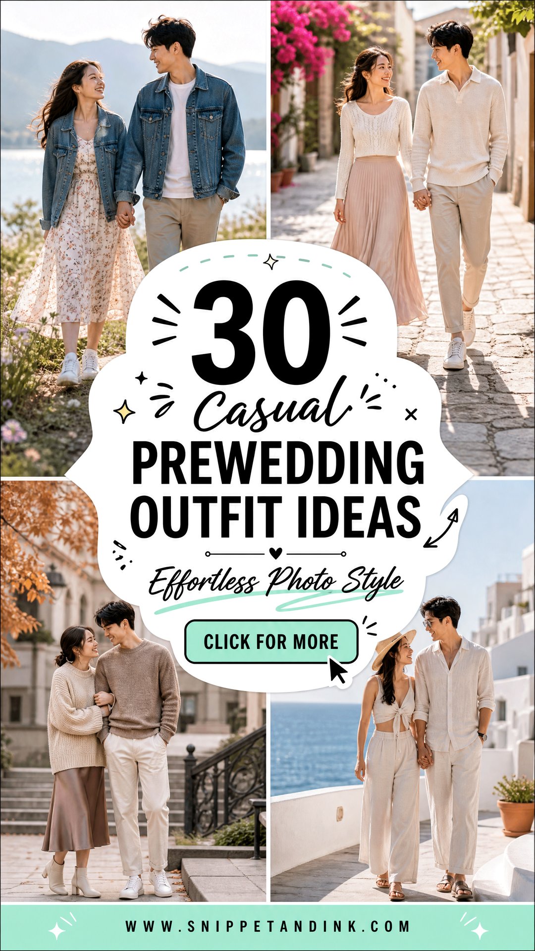 30 Casual Prewedding Outfit Ideas for Effortless Photos - 30 Casual Prewedding Outfit Ideas for Effortless Photos