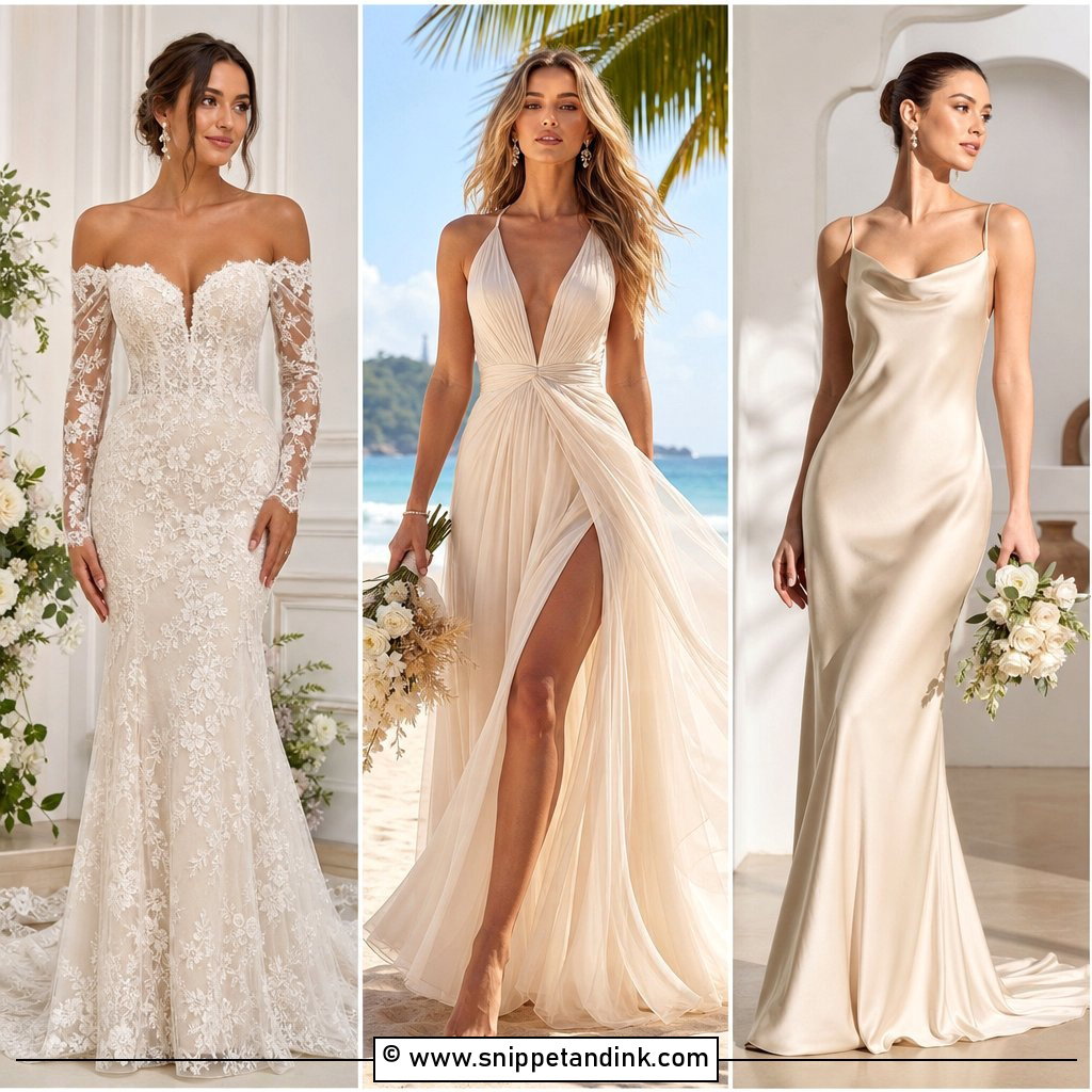 30 Champagne Wedding Dress Ideas For Soft Bridal Glamour