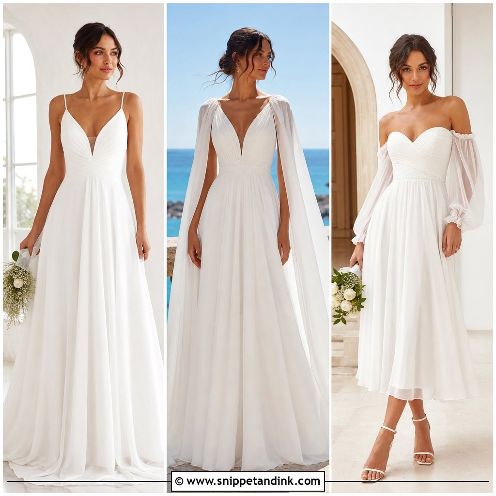 30 Chiffon Wedding Dress Ideas