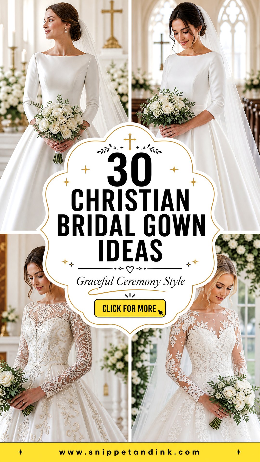 30 Christian Bridal Gown Ideas for a Graceful Ceremony - 30 Christian Bridal Gown Ideas for a Graceful Ceremony