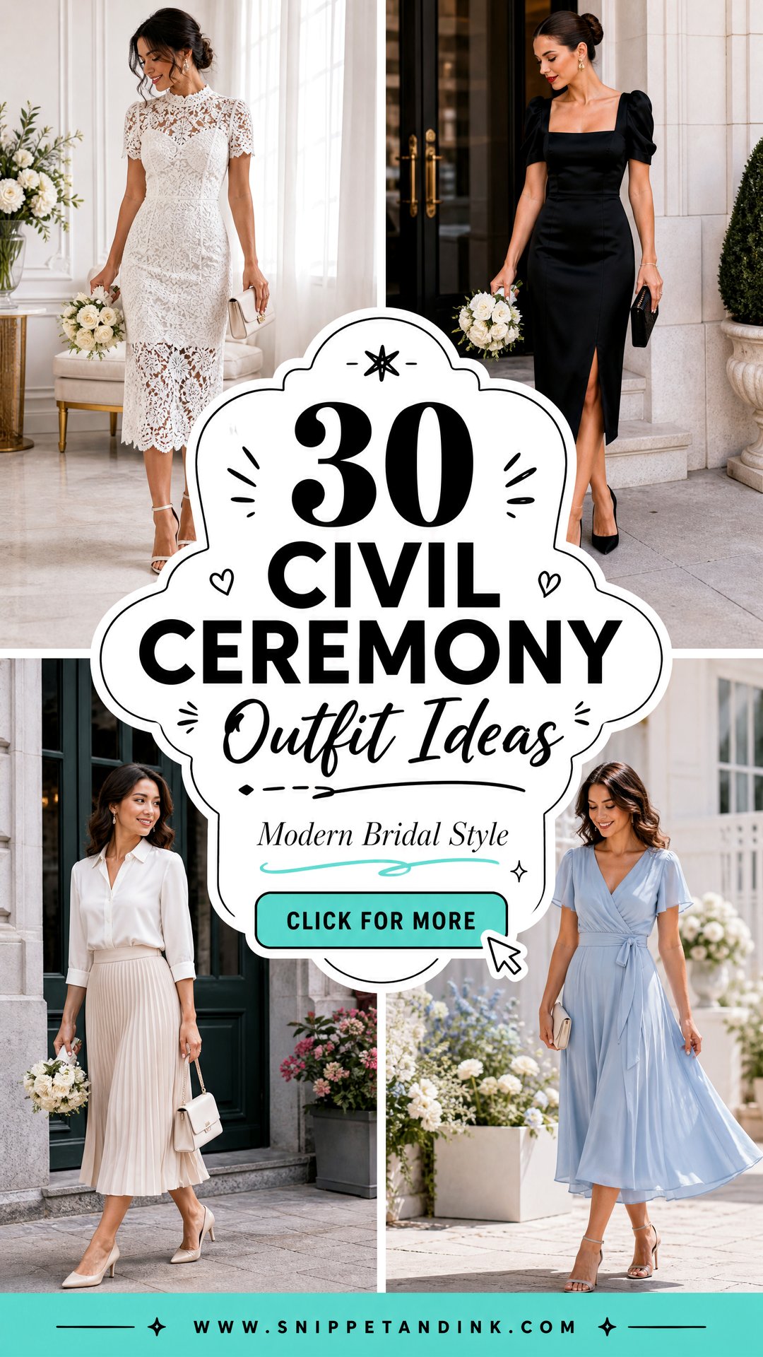 30 Civil Ceremony Outfit Ideas For Modern Bridal Style - 30 Civil Ceremony Outfit Ideas For Modern Bridal Style