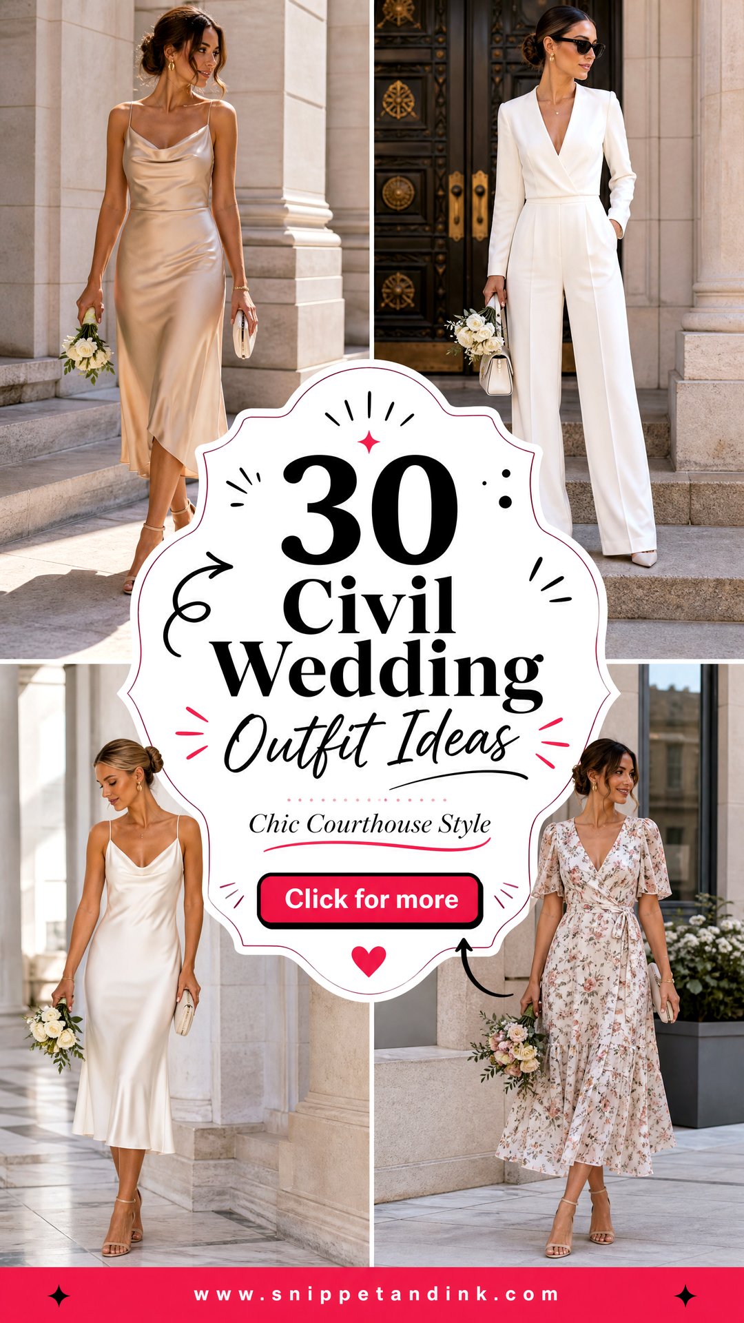 30 Civil Wedding Outfit Ideas For Chic Courthouse Style - 30 Civil Wedding Outfit Ideas For Chic Courthouse Style