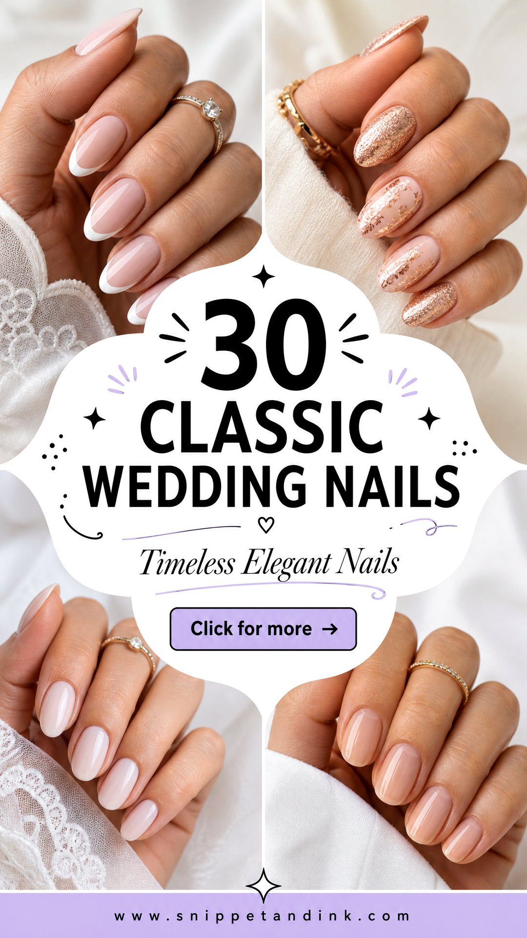 30 Classic Wedding Nails for Timeless Elegant Brides-to-Be - 30 Classic Wedding Nails for Timeless, Elegant Brides-to-Be