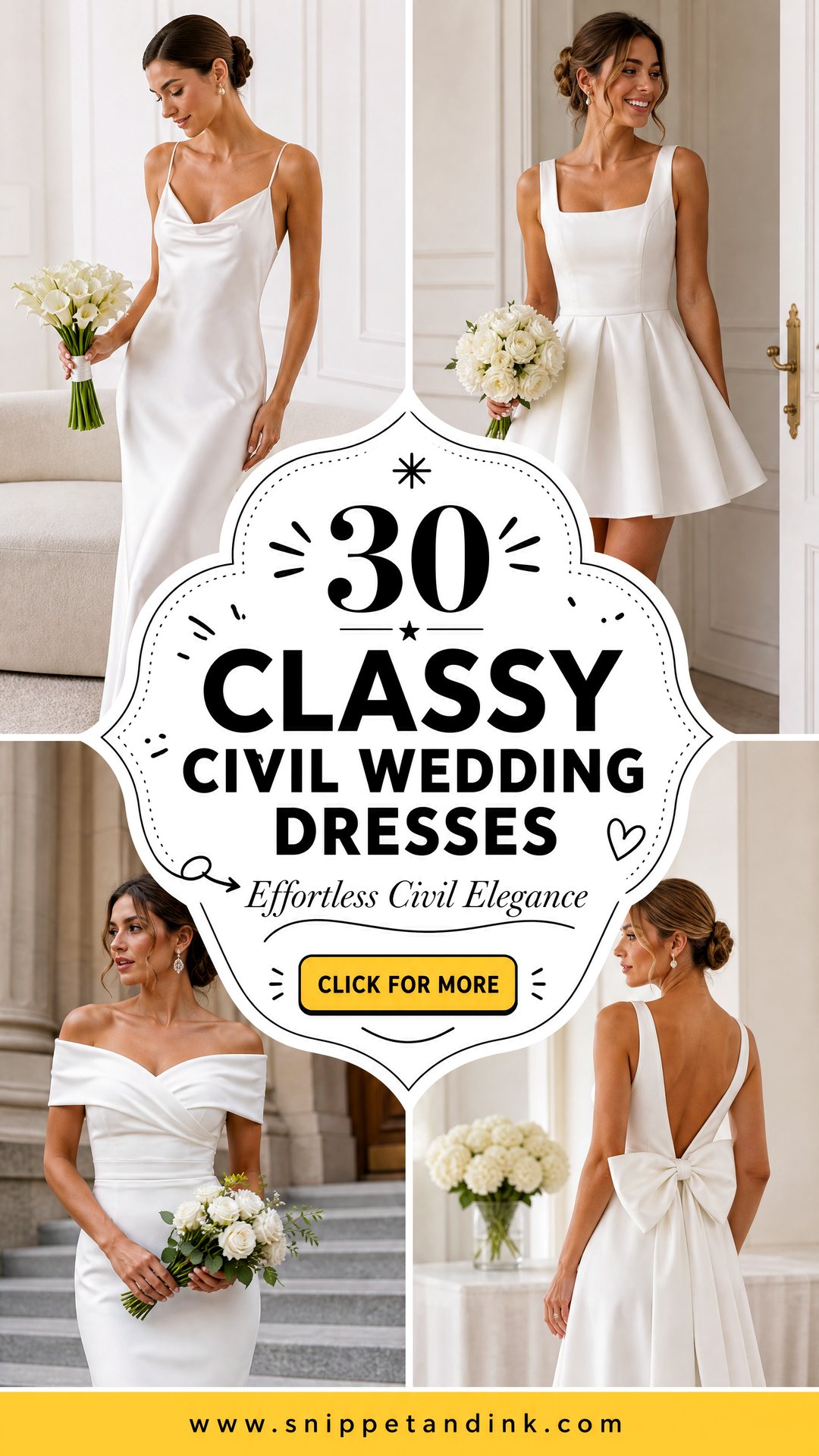30 Classy Civil Wedding Dresses For Effortless Elegance - 30 Classy Civil Wedding Dresses For Effortless Elegance