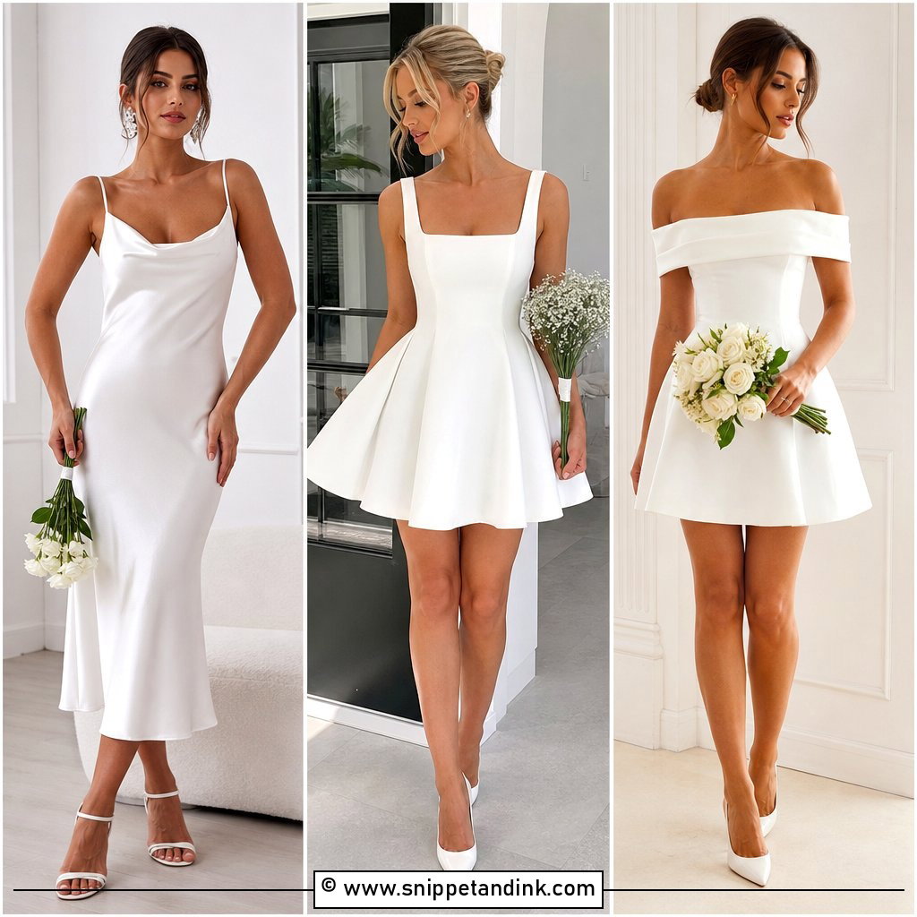 30 Classy Civil Wedding Dresses For Effortless Elegance