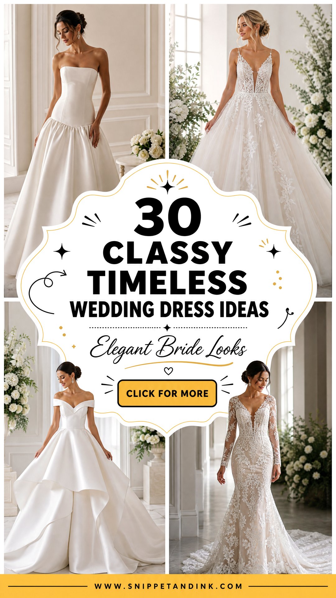 30 Classy Timeless Wedding Dress Ideas For Elegant Brides - 30 Classy Timeless Wedding Dress Ideas For Elegant Brides