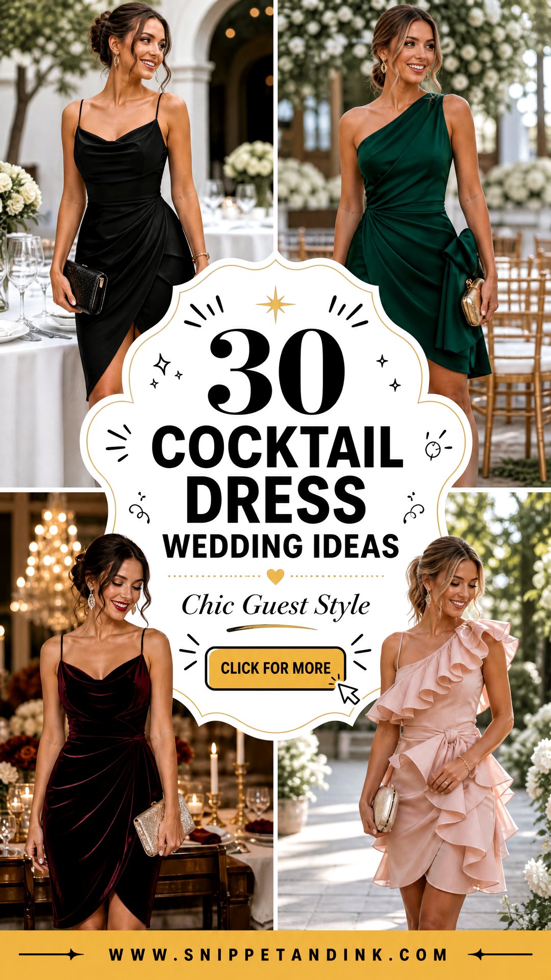 30 Cocktail Dress Wedding Ideas For Chic Guest Style - 30 Cocktail Dress Wedding Ideas For Chic Guest Style