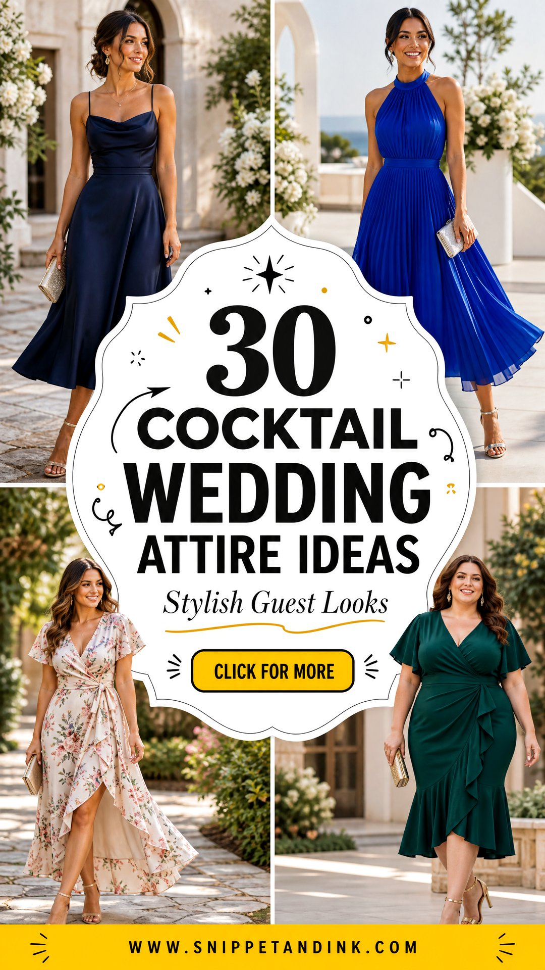 30 Cocktail Wedding Attire Ideas For Stylish Guests - 30 Cocktail Wedding Attire Ideas For Stylish Guests
