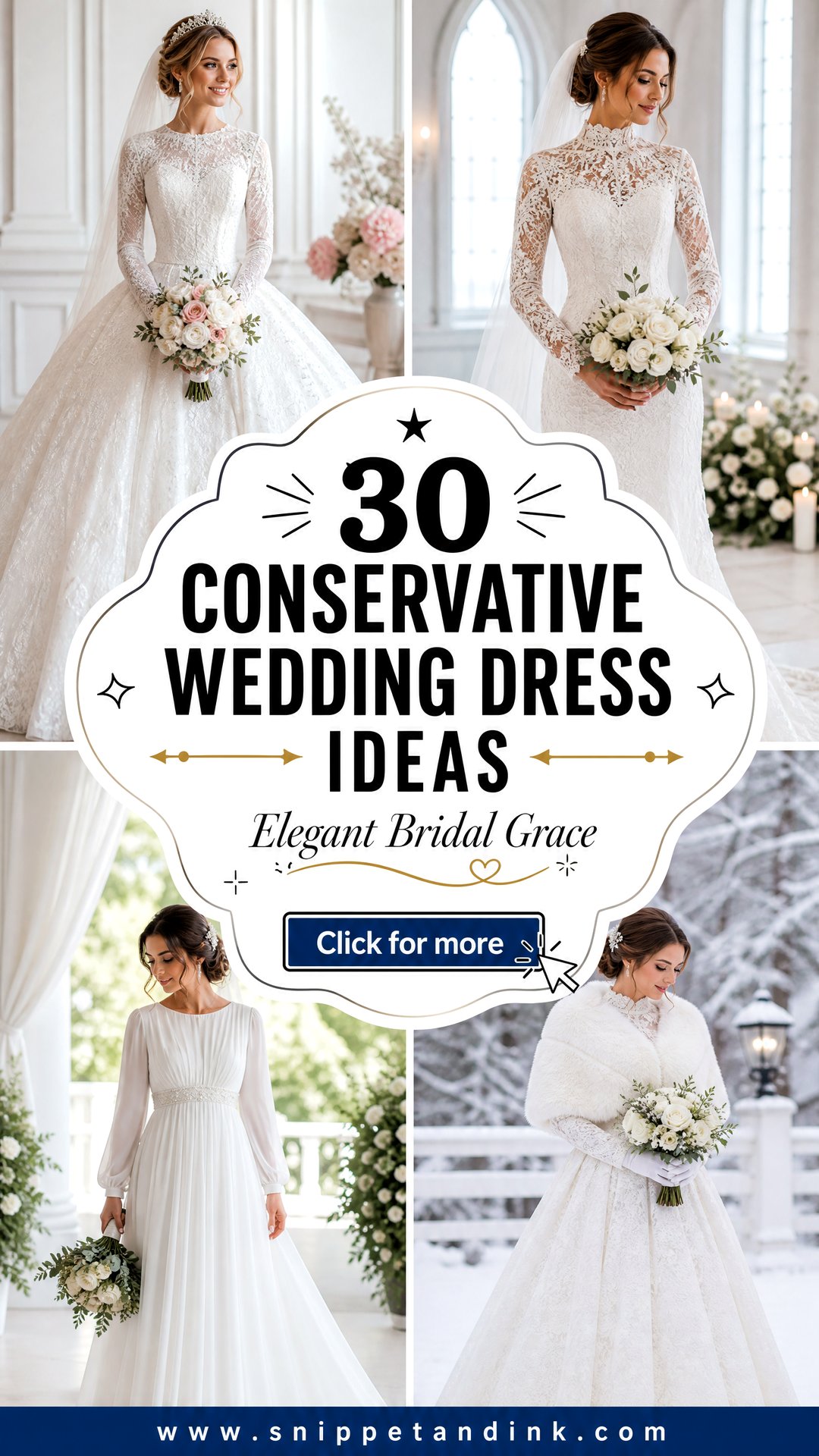 30 Conservative Wedding Dress Ideas For Elegant Brides Today - 30 Conservative Wedding Dress Ideas For Elegant Brides Today