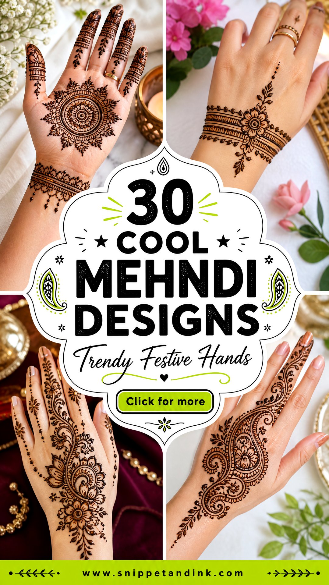 30 Cool Mehndi Designs for Trendy Festive Hands - 30 Cool Mehndi Designs for Trendy Festive Hands