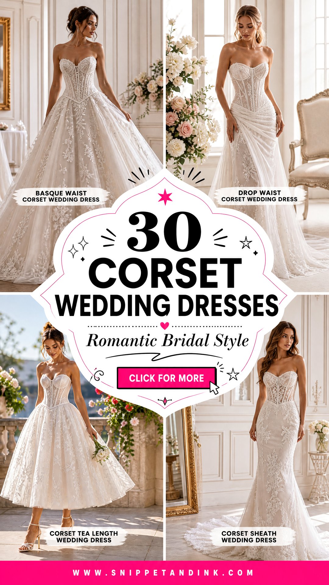 30 Corset Wedding Dresses For Romantic Bridal Style - 30 Corset Wedding Dresses For Romantic Bridal Style
