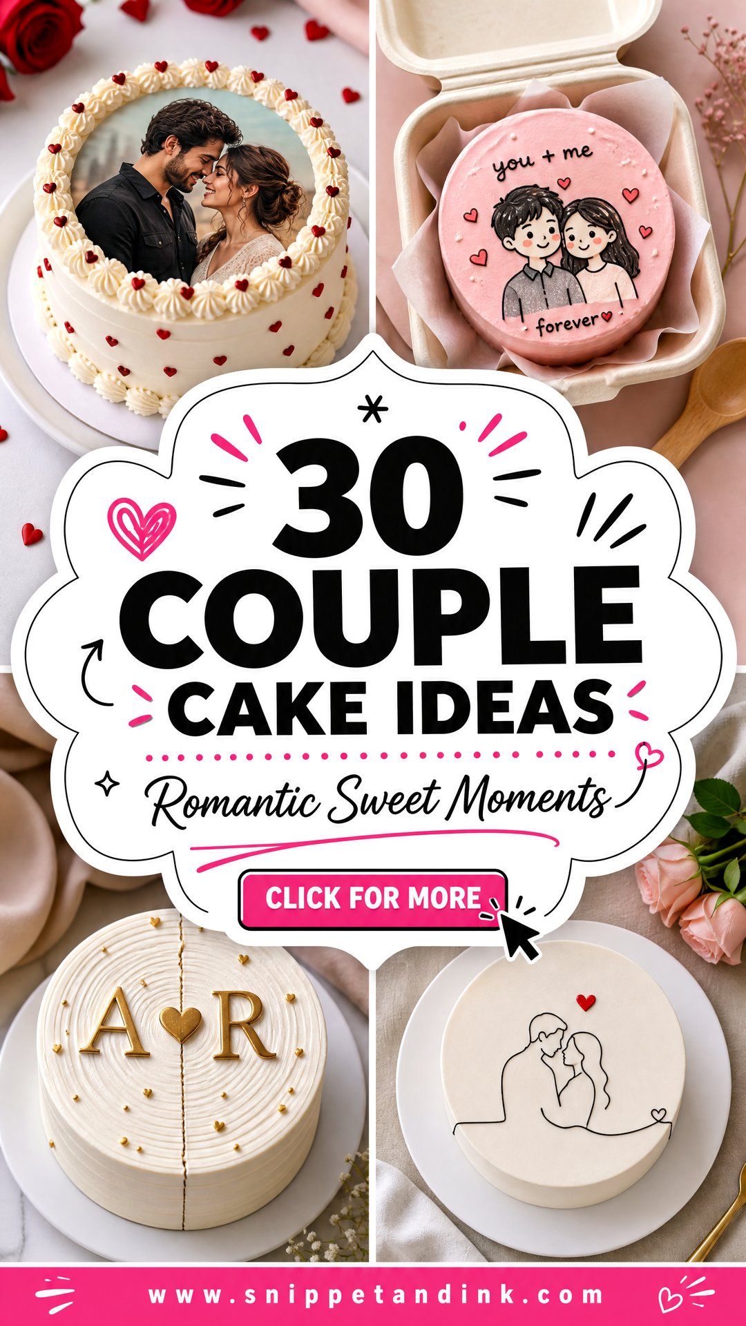 30 Couple Cake Ideas for Romantic Celebrations - 30 Couple Cake Ideas for Romantic Celebrations