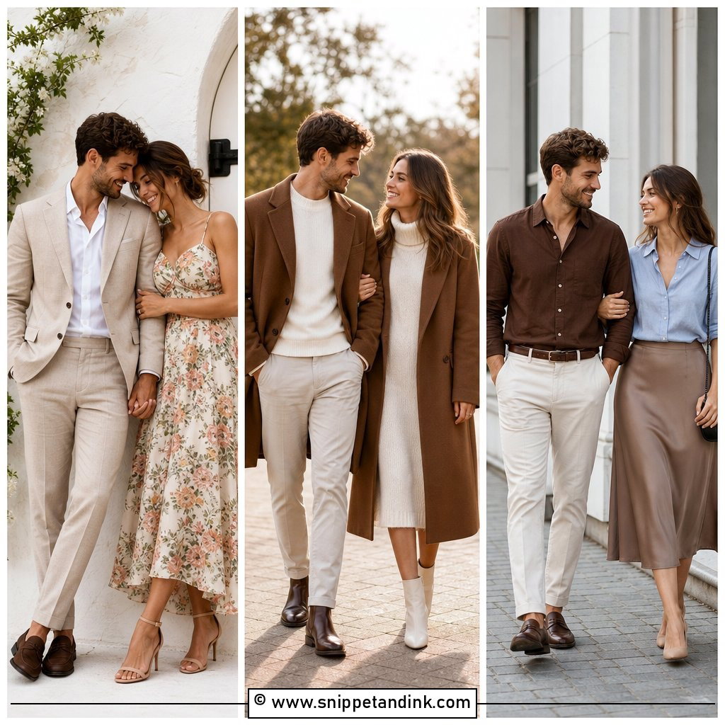 30 Couple Photoshoot Outfits for Stylish Matching Looks