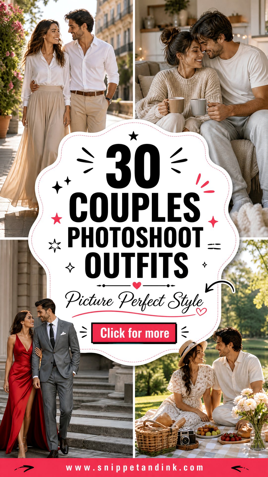 30 Couples Photoshoot Outfits for Picture-Perfect Style - 30 Couples Photoshoot Outfits for Picture-Perfect Style