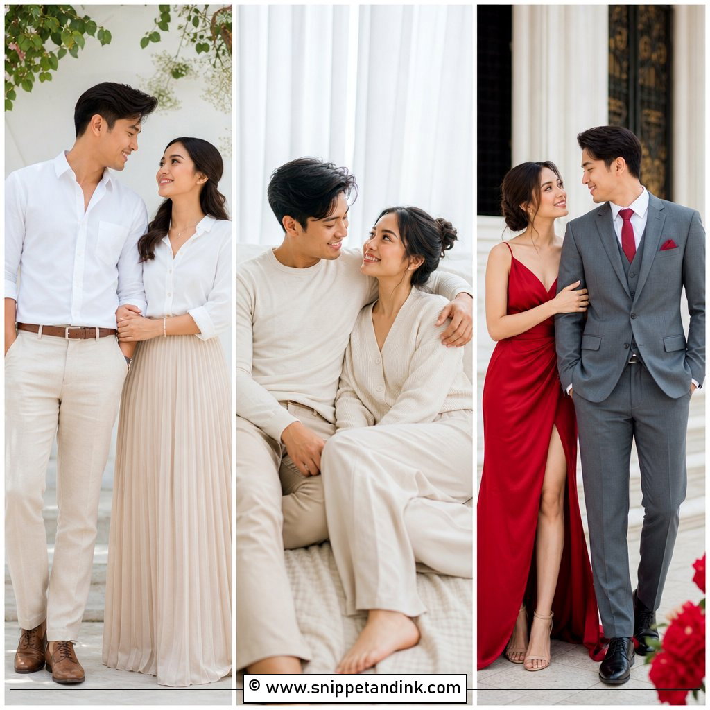30 Couples Photoshoot Outfits for Picture-Perfect Style