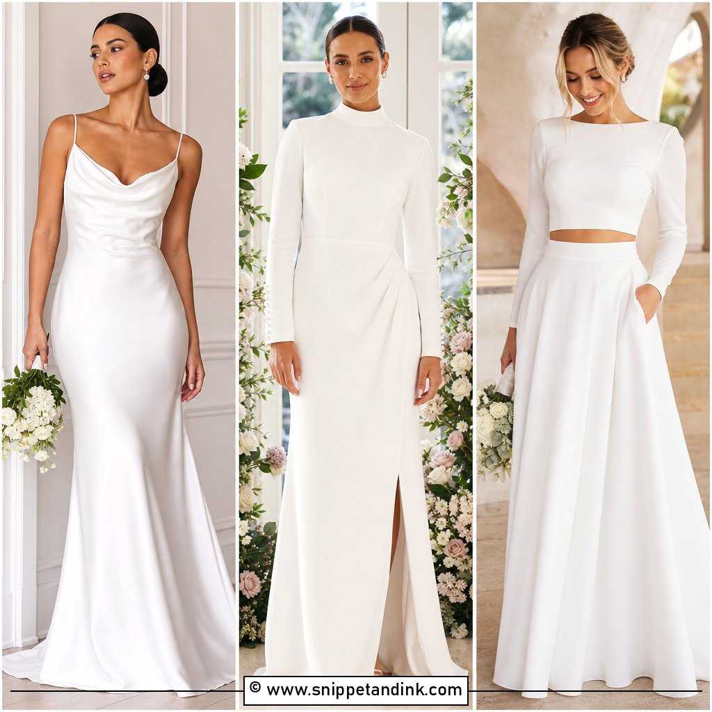 30 Court Wedding Dress Ideas for Elegant Civil Vows