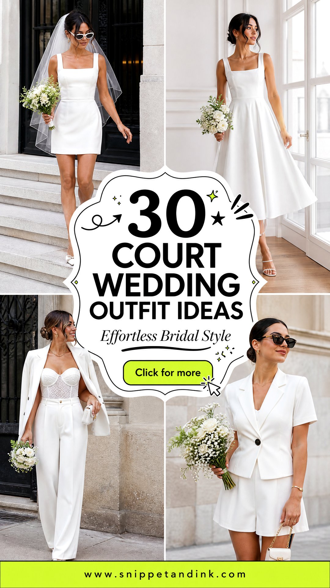 30 Court Wedding Outfit Ideas for Effortless Bridal Style - 30 Court Wedding Outfit Ideas for Effortless Bridal Style