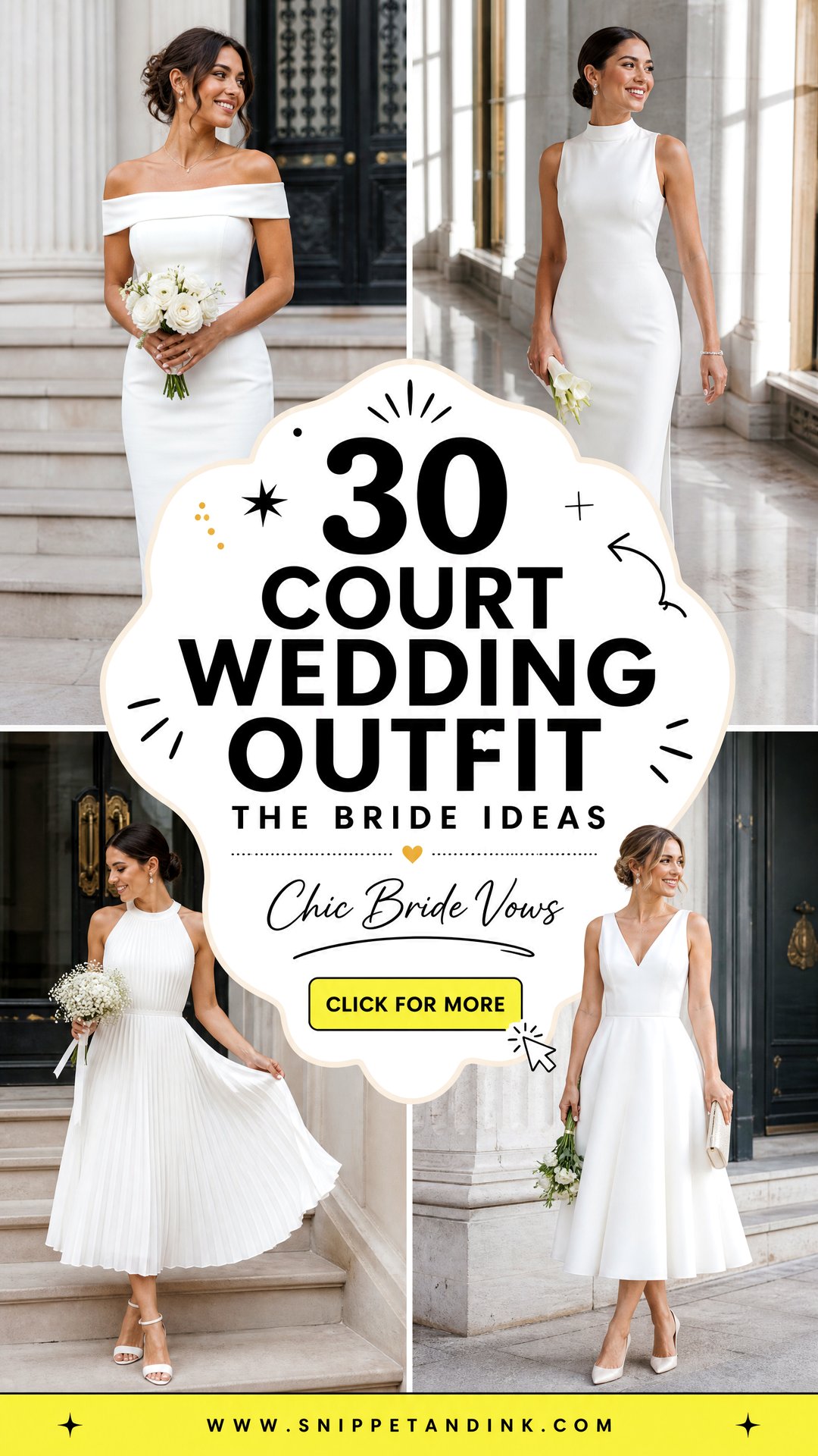 30 Court Wedding Outfit the Bride Ideas for Chic Vows - 30 Court Wedding Outfit the Bride Ideas for Chic Vows