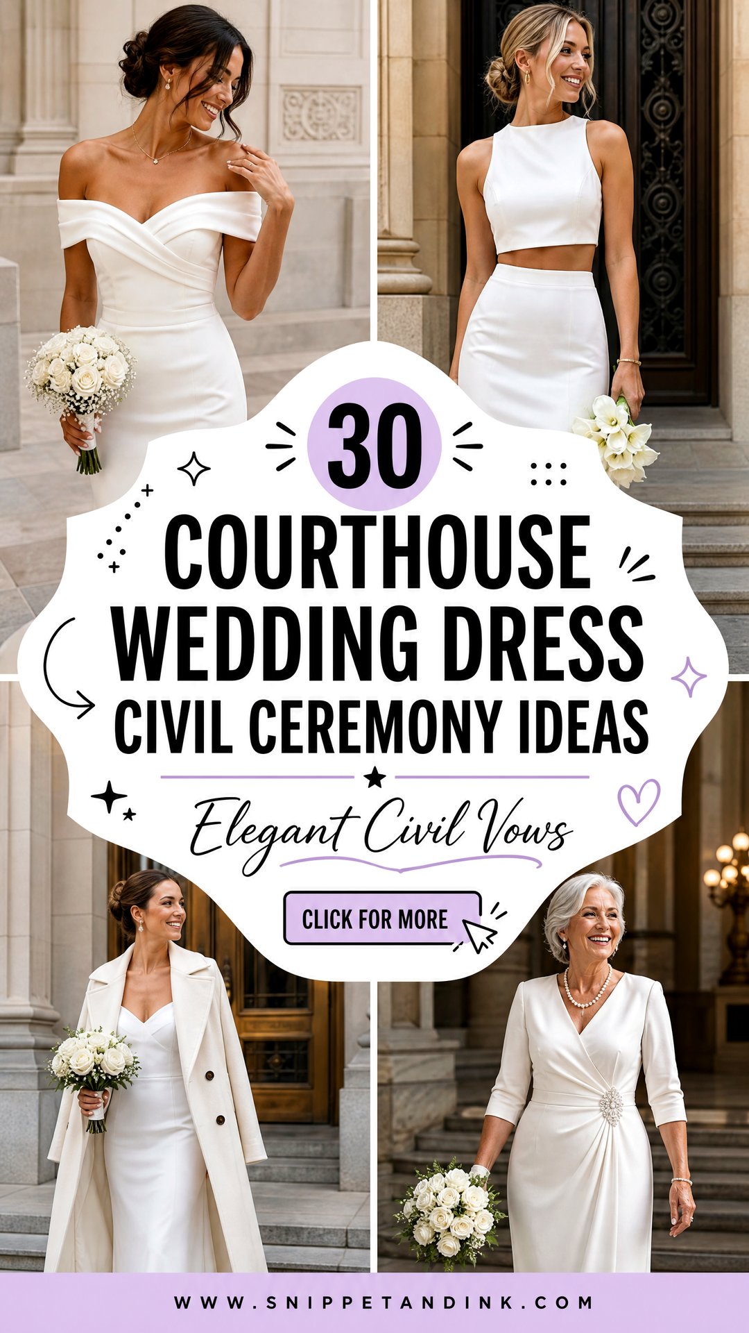30 Courthouse Wedding Dress Civil Ceremony Ideas to Love - 30 Courthouse Wedding Dress Civil Ceremony Ideas to Love