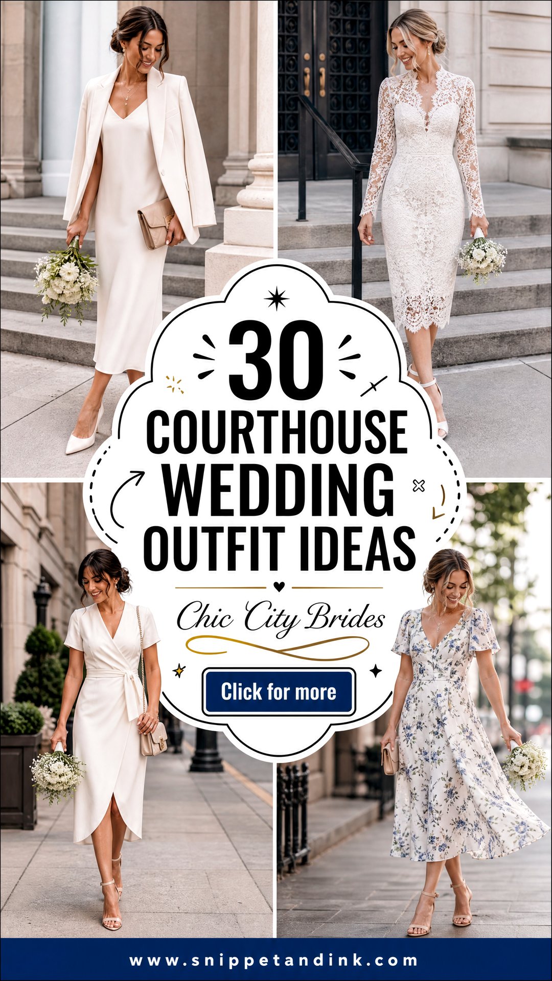 30 Courthouse Wedding Outfit Ideas for Chic City Brides - 30 Courthouse Wedding Outfit Ideas for Chic City Brides