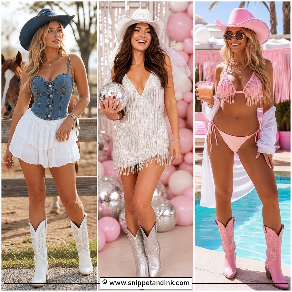 30 Cowgirl Bachelorette Party Outfits for Western Fun