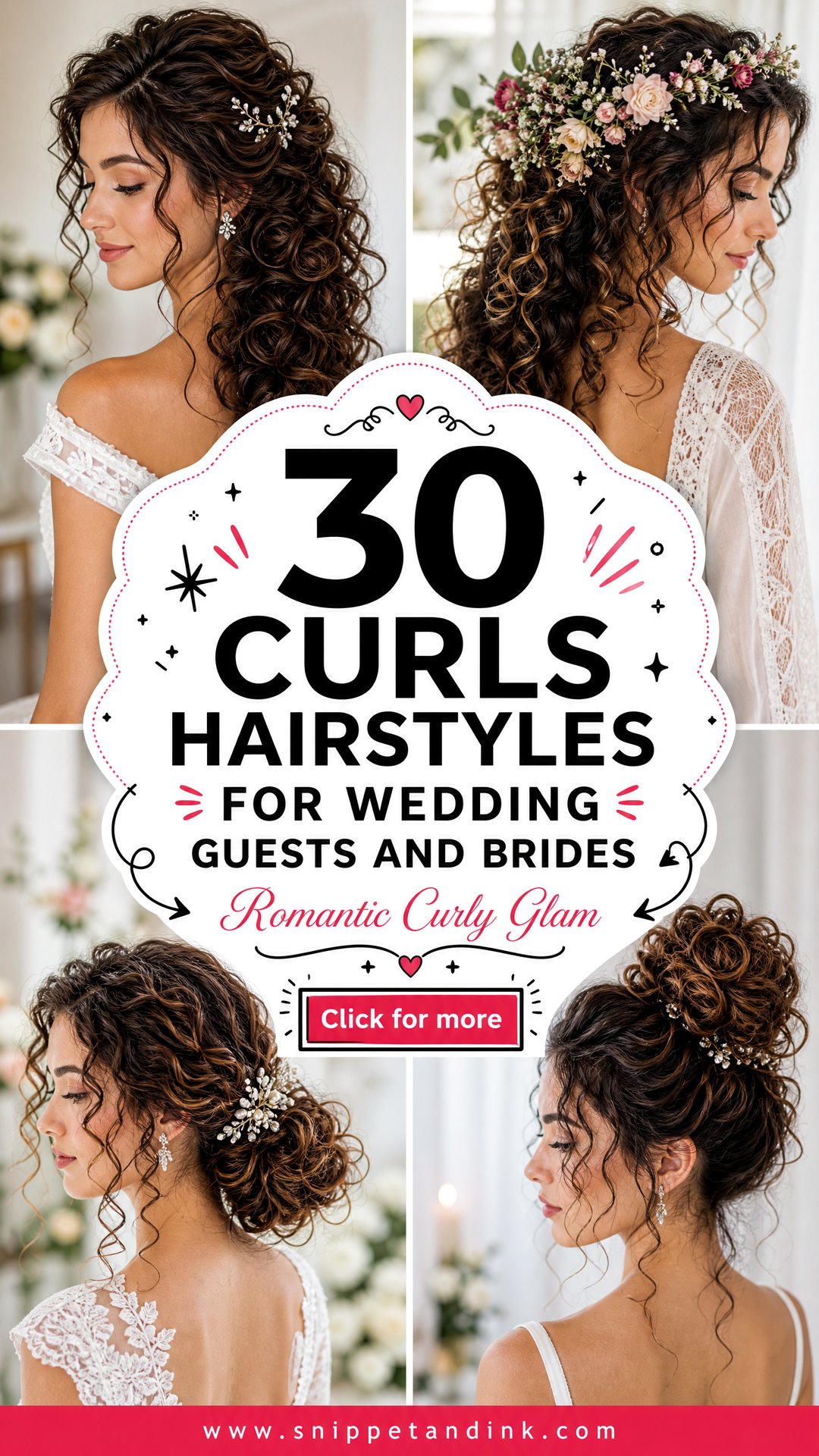 30 Curls Hairstyles for Wedding Guests and Brides - 30 Curls Hairstyles for Wedding Guests and Brides